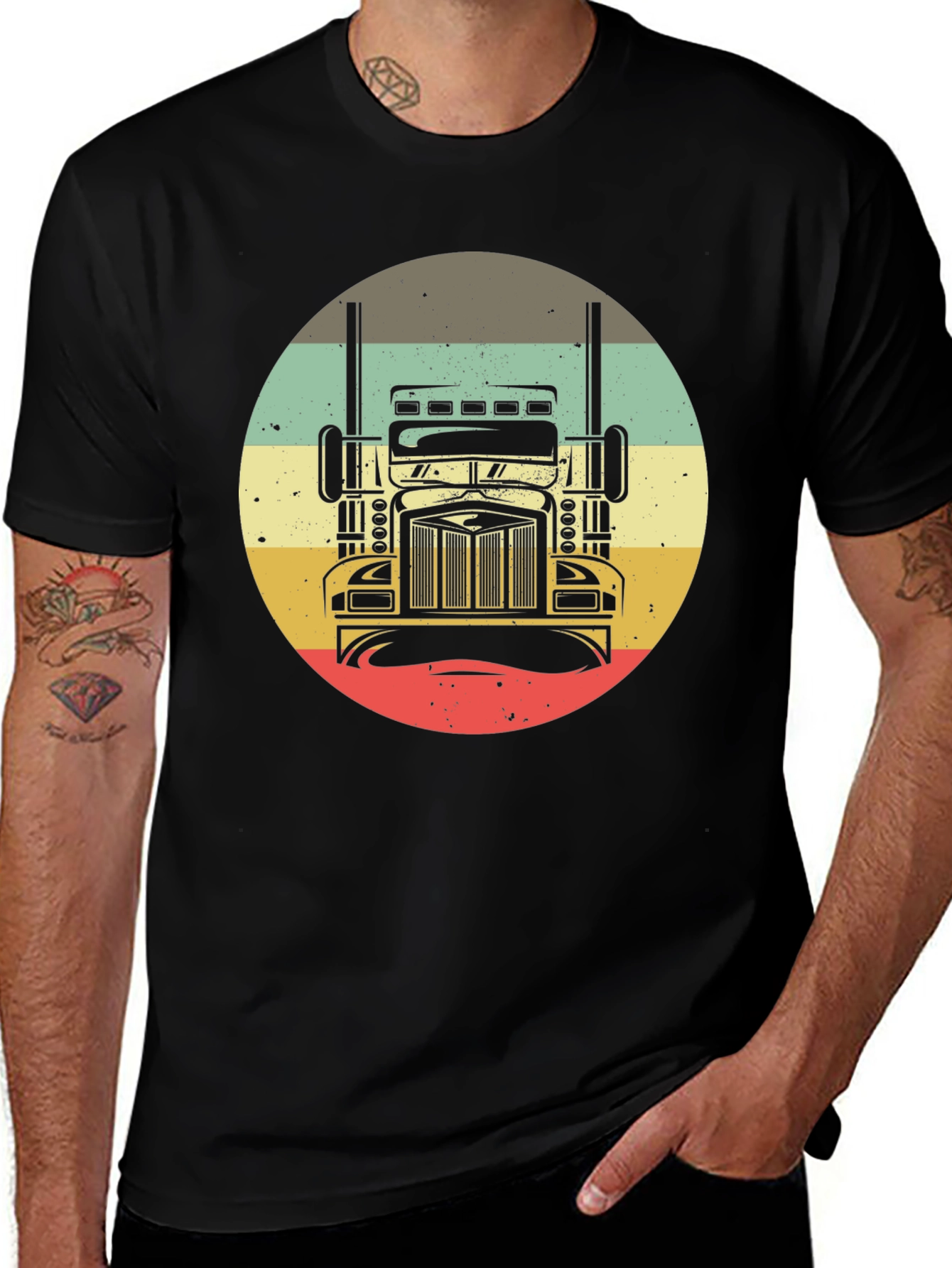 Variant 26 of Retro Trucker T-Shirt - Vintage Style