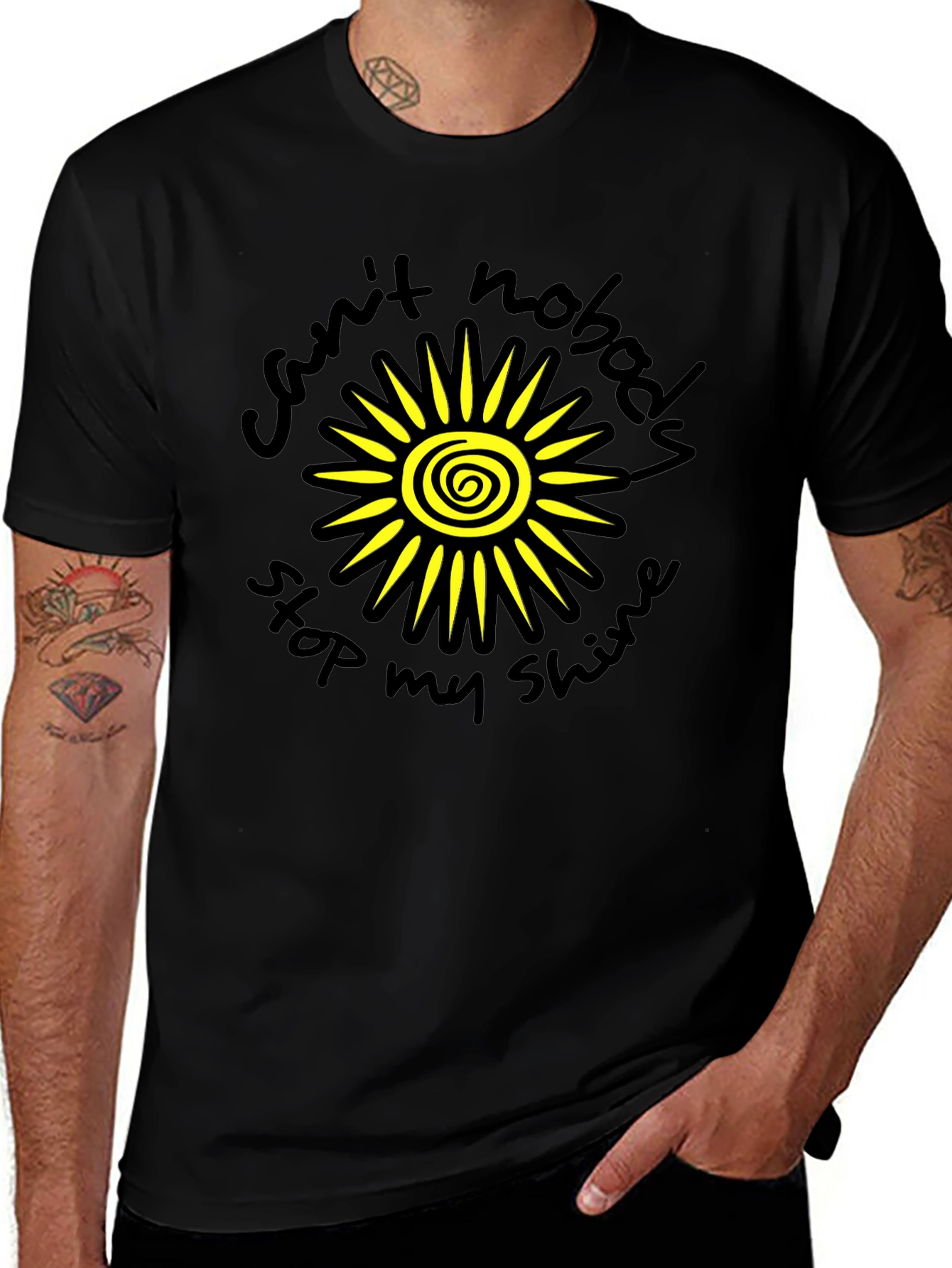 Variant 12 of Sunshine Graphic Tee - Can't Nobody Stop My Shine