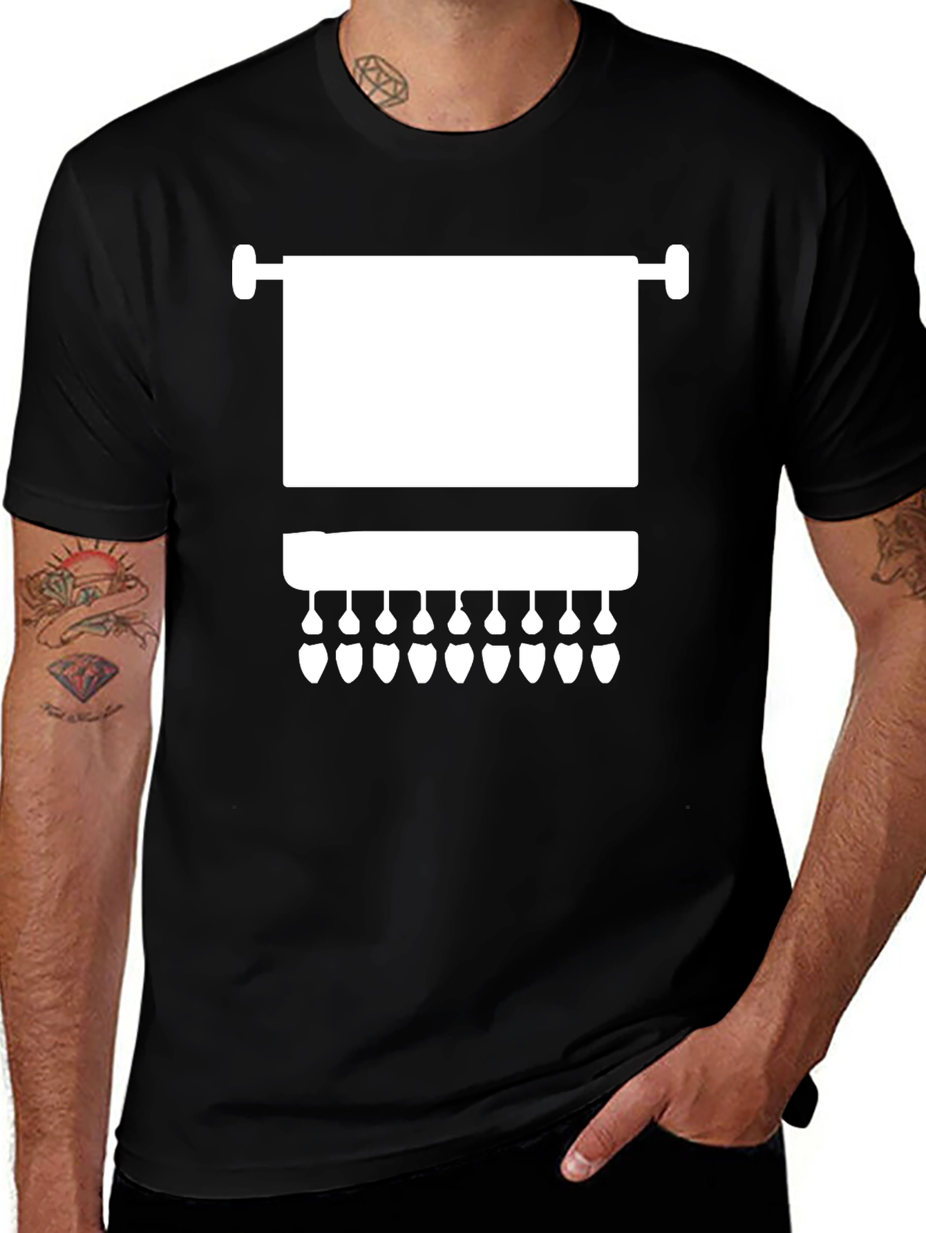Variant 29 of Dental Hygiene T-Shirt - Toothbrush and Teeth Design