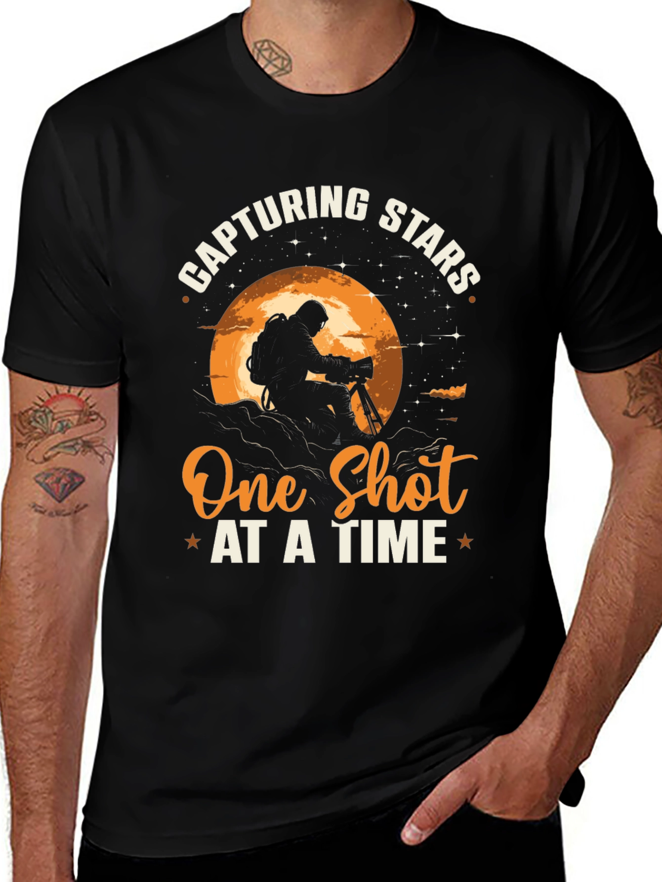 Variant 6 of Capturing Stars T-Shirt - Photographer Design