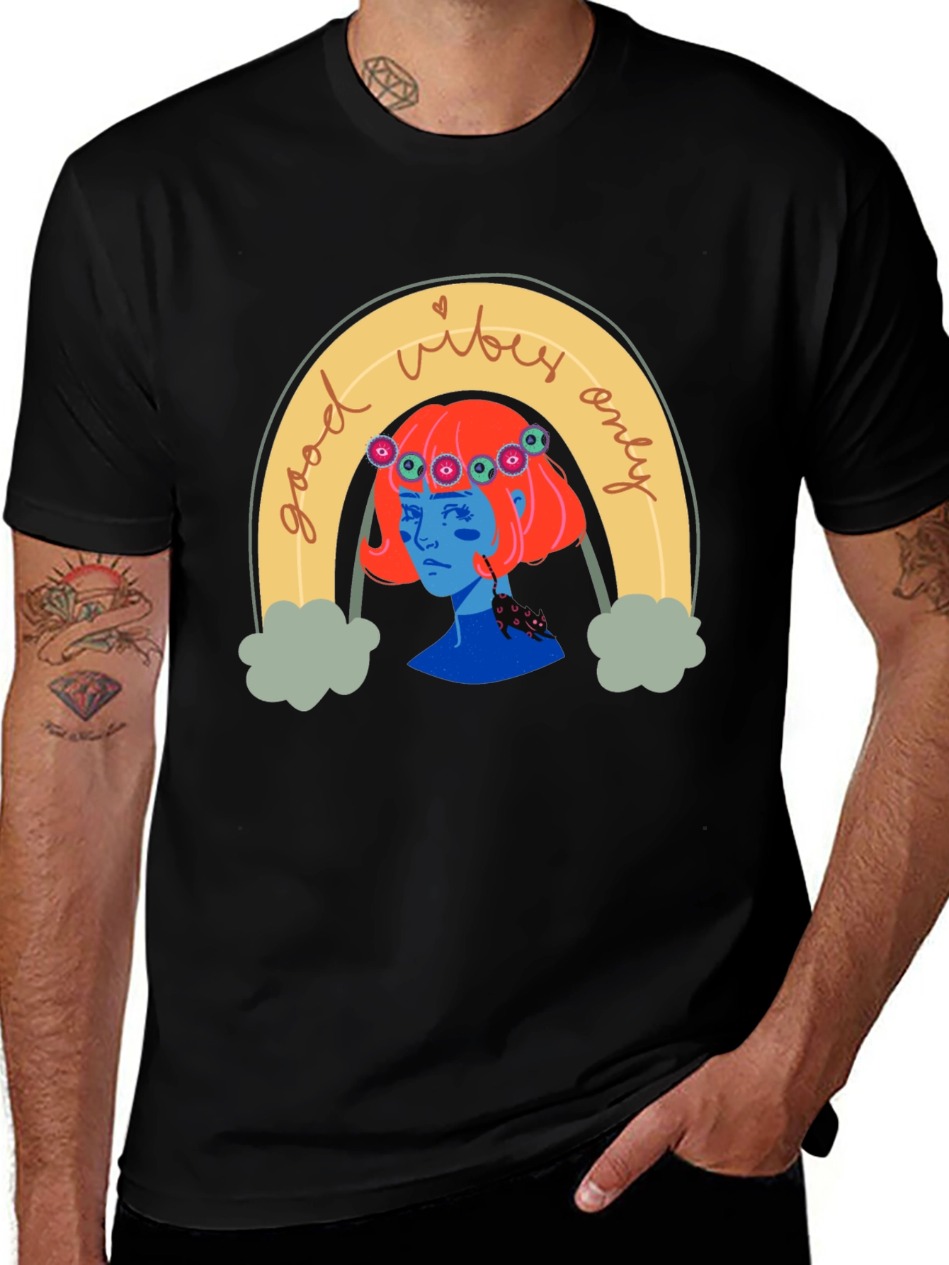 Variant 5 of Good Vibes Only Graphic T-Shirt