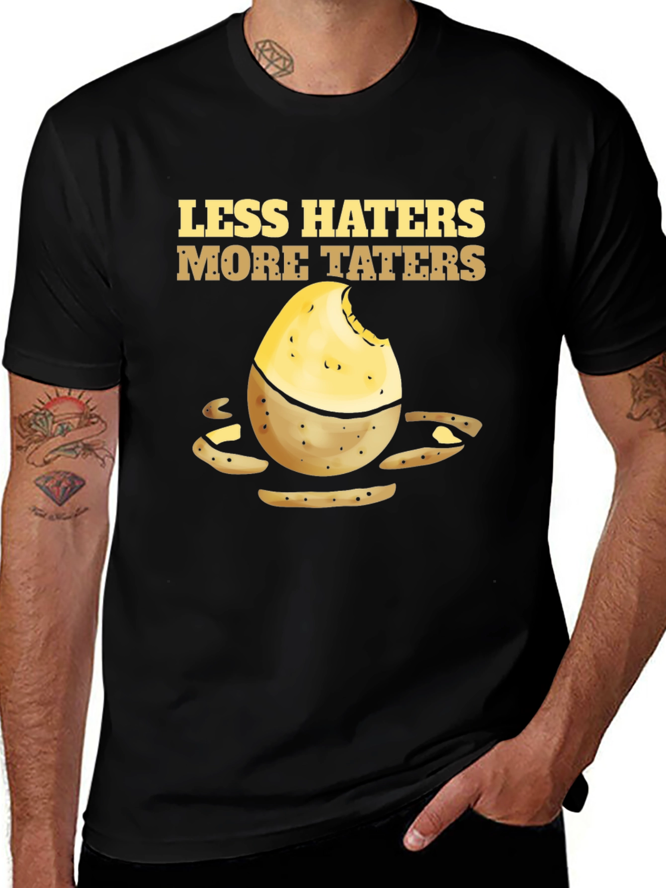 Variant 30 of Less Haters More Taters Graphic Tee