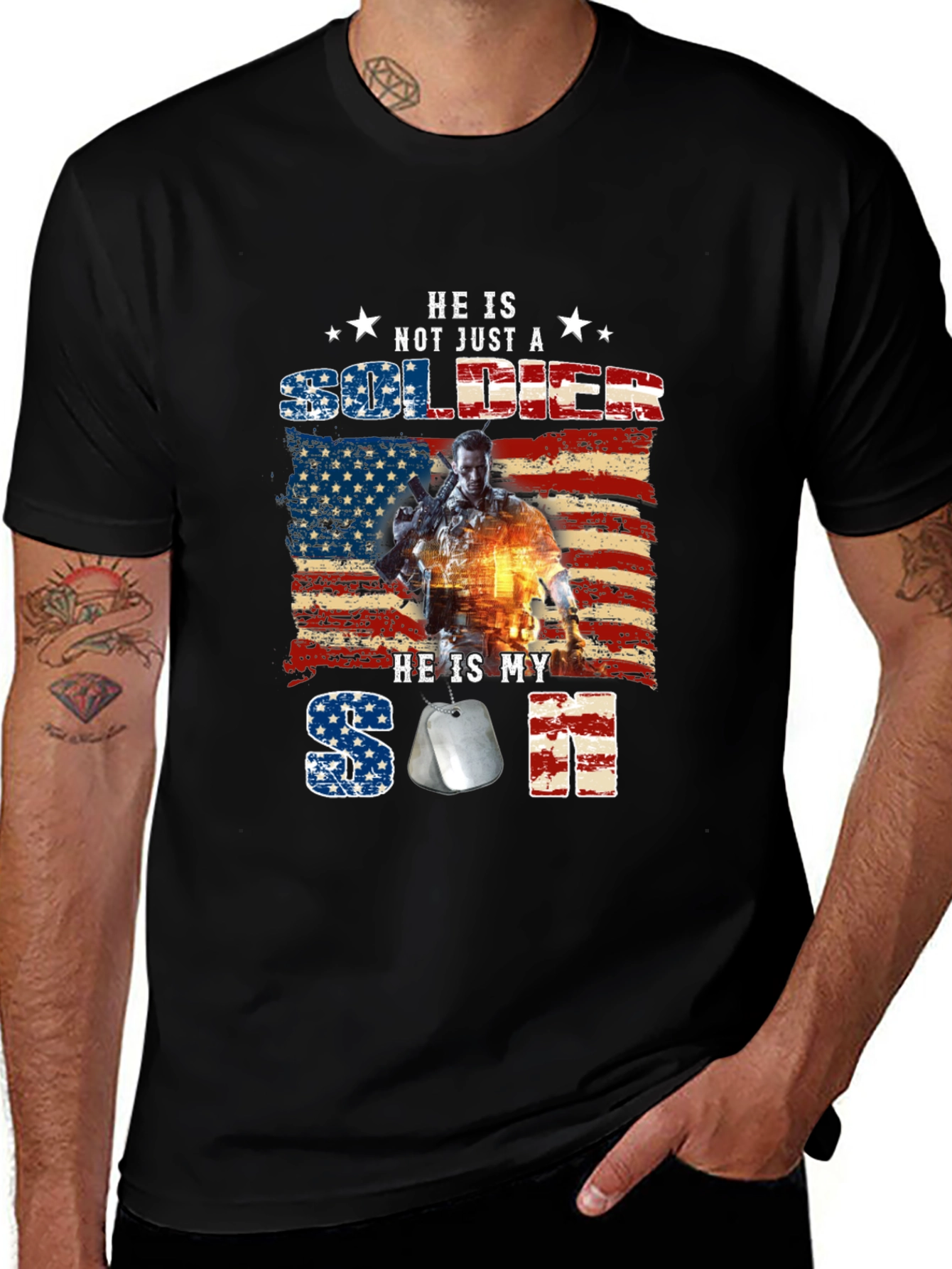 Variant 10 of He is Not Just A Soldier, He is My Son T-Shirt