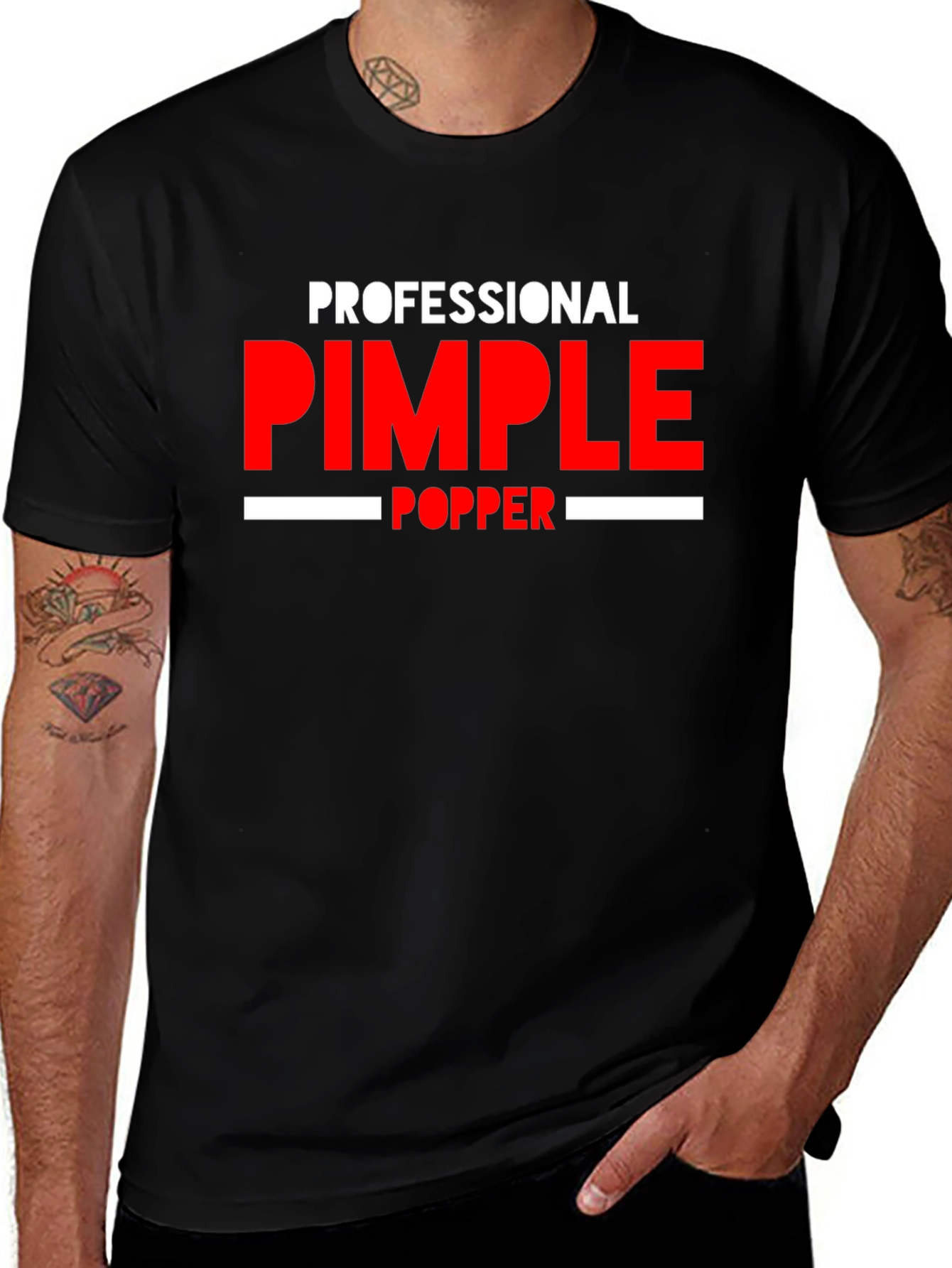 Professional Pimple Popper T-Shirt Funny Novelty Tee
