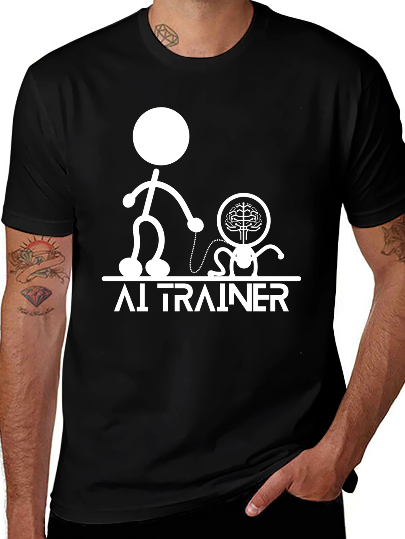 AI Trainer Graphic Tee - Funny Tech T-Shirt
