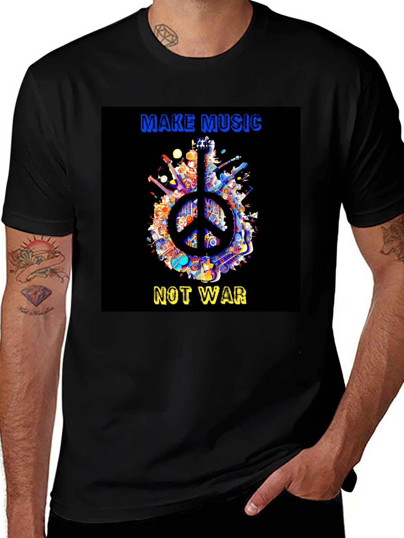 Variant 22 of Make Music Not War Peace T-Shirt