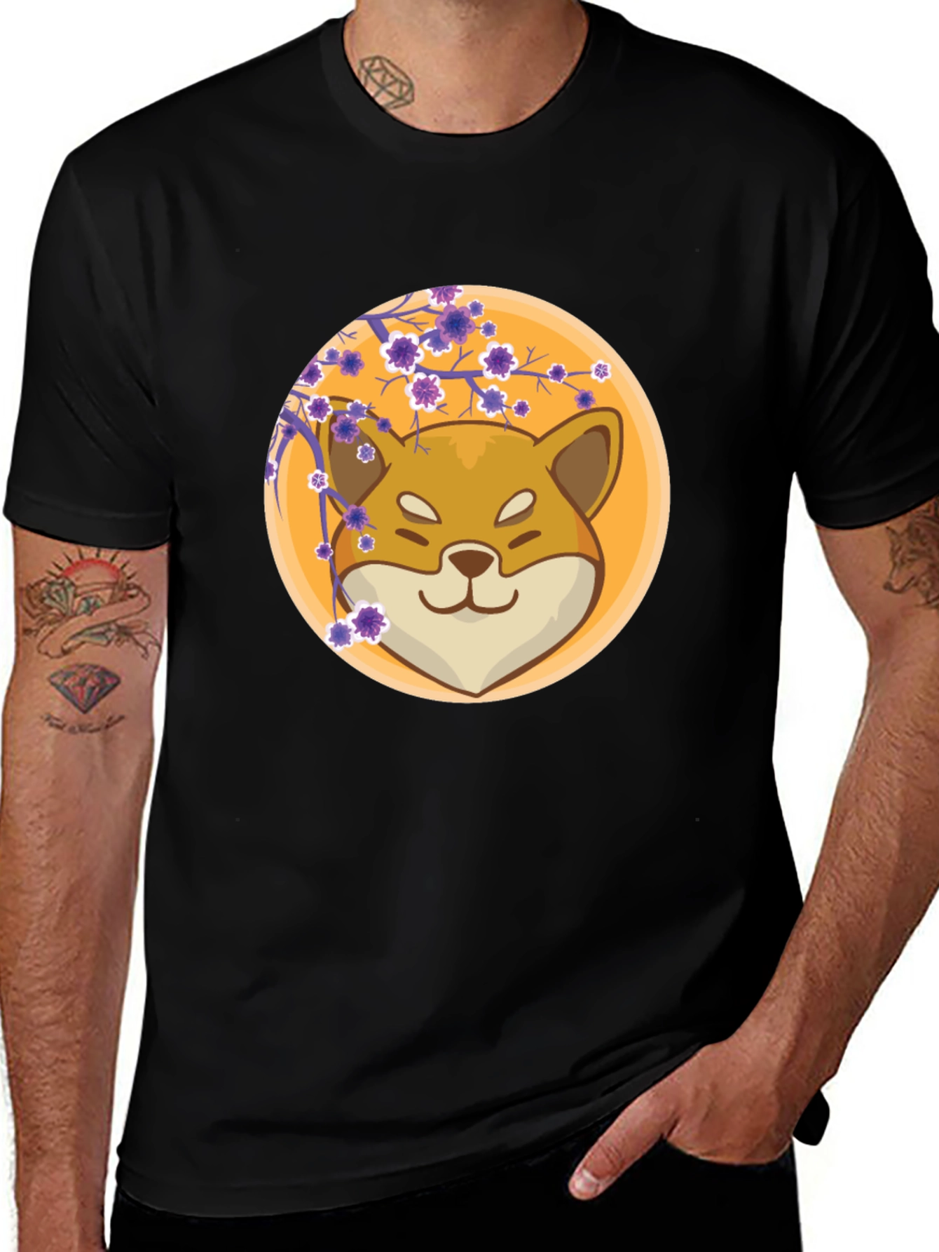 Variant 19 of Shiba Inu Blossom Graphic Tee