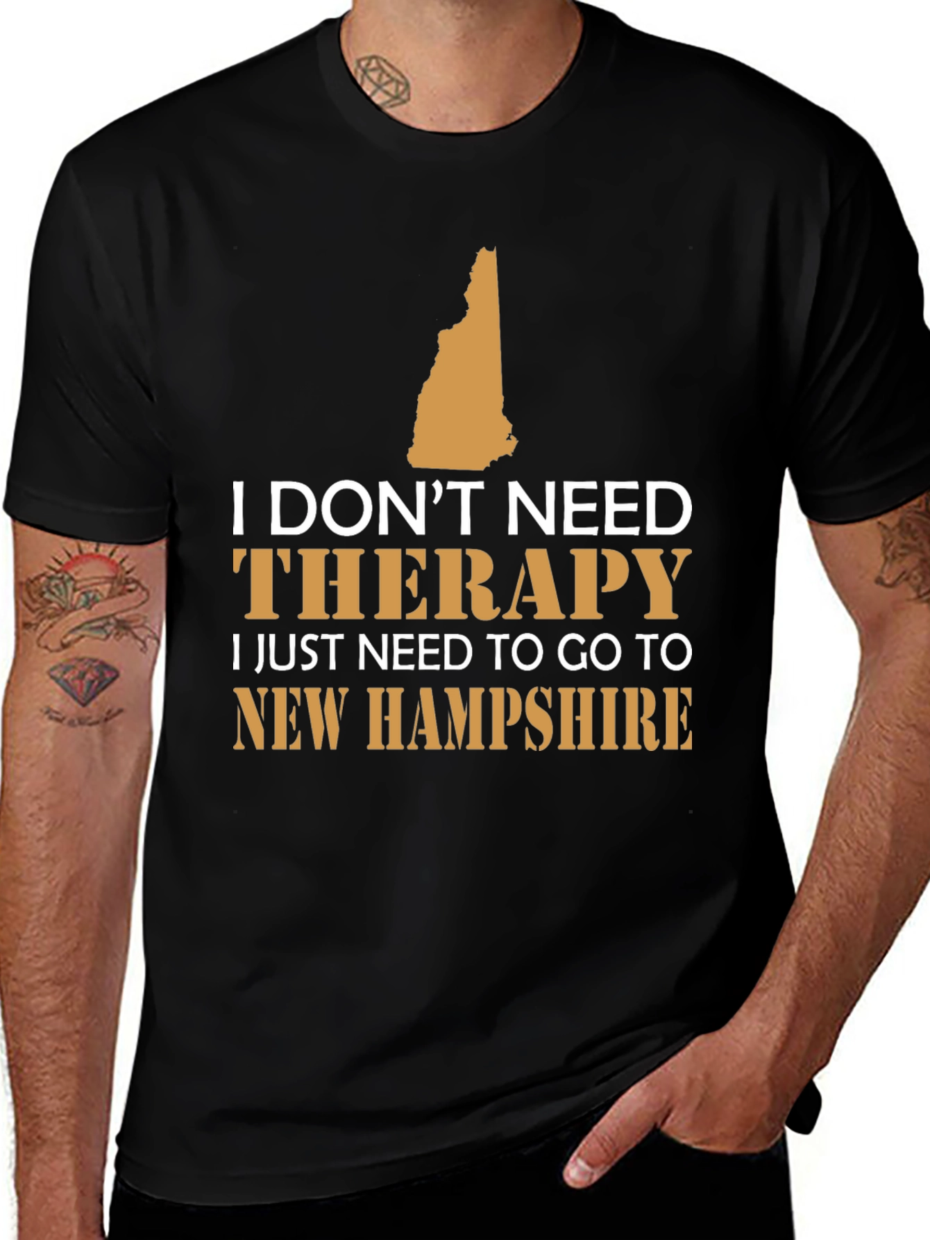 New Hampshire Therapy T-Shirt: State Pride Tee