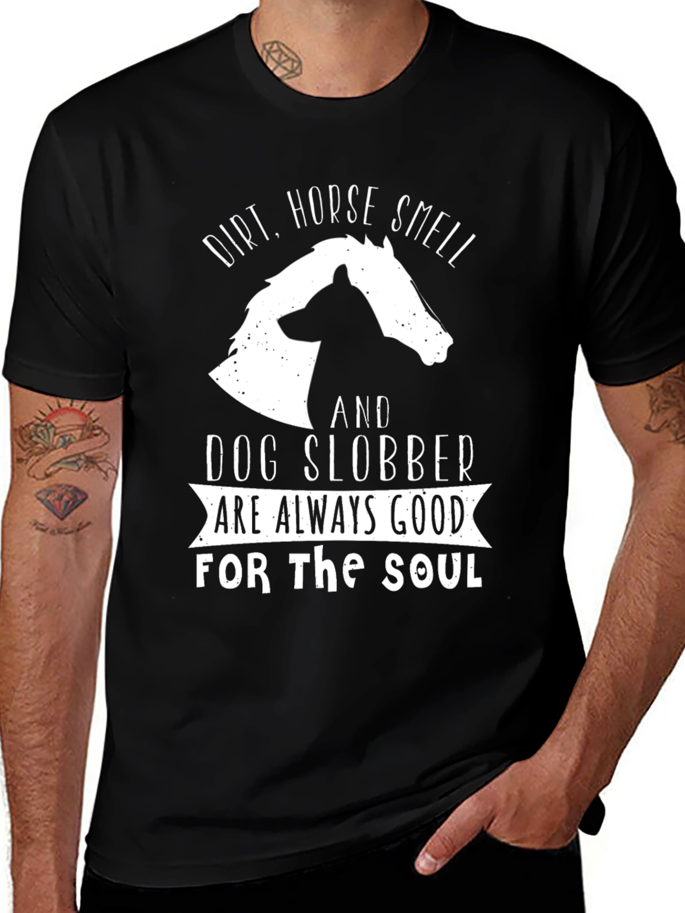Variant 23 of Dirt, Horse Smell, Dog Slobber Graphic Tee