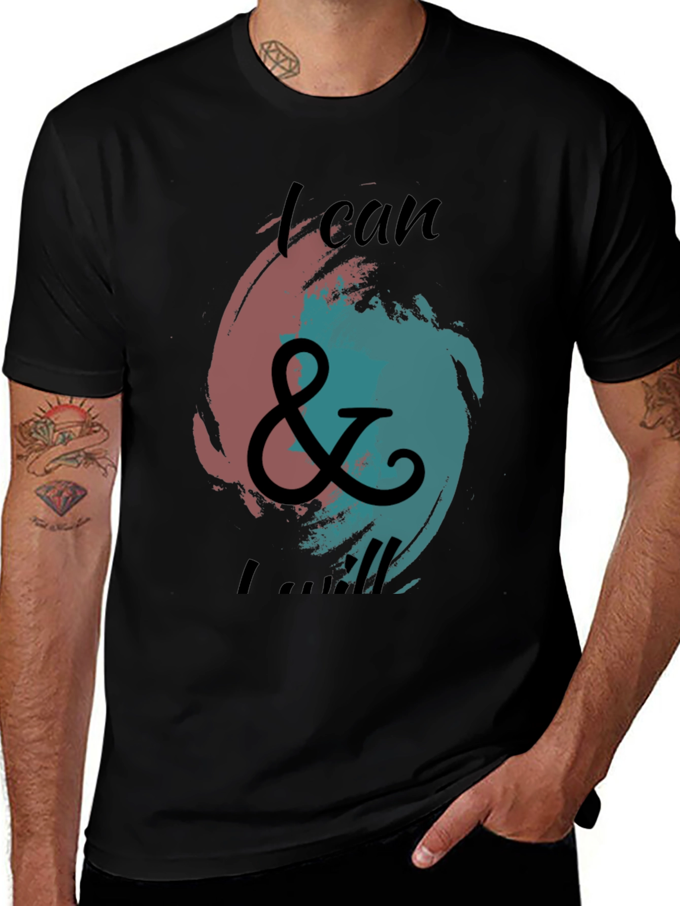 Variant 26 of I Can & I Will Black T-Shirt