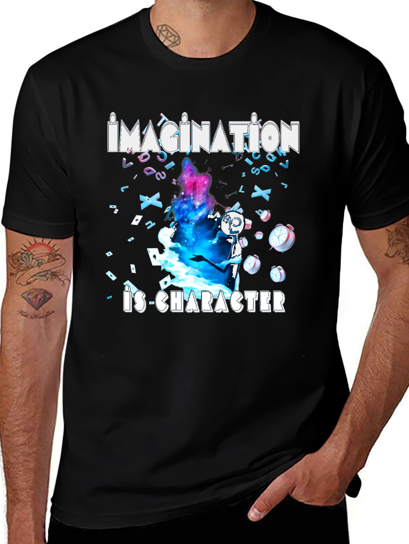 Variant 2 of Imagination is Character T-Shirt - Artistic Graphic Tee