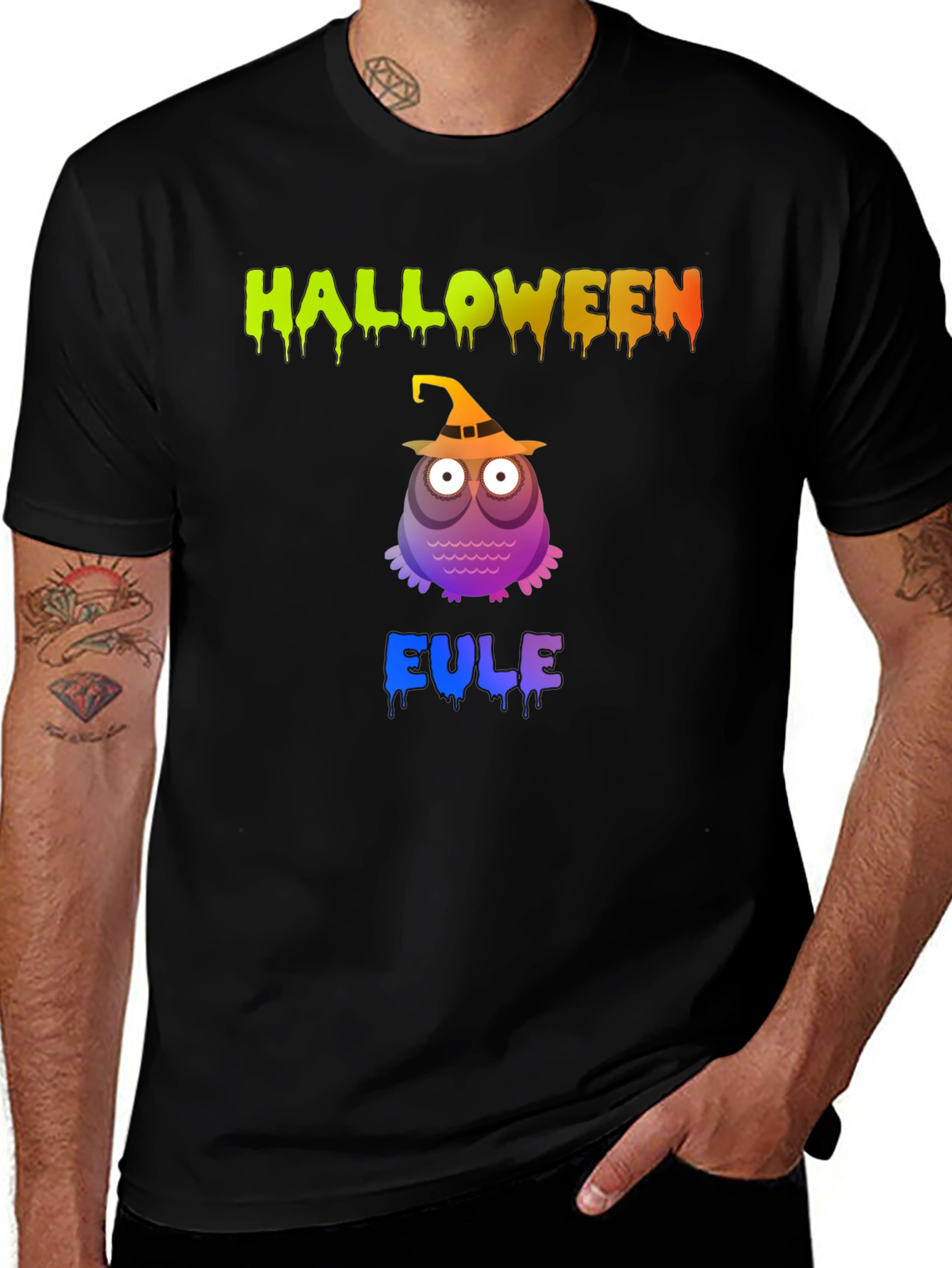 Halloween Owl Witch T-Shirt