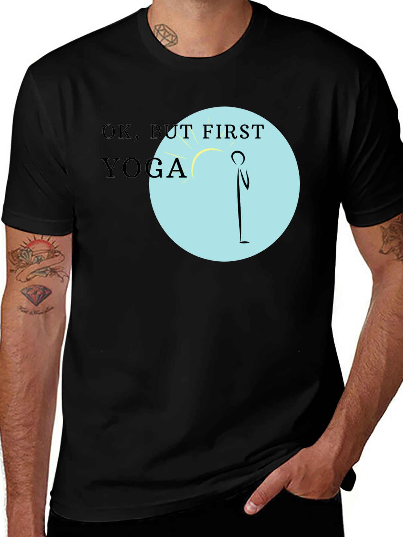 Variant 5 of Ok, But First Yoga T-Shirt