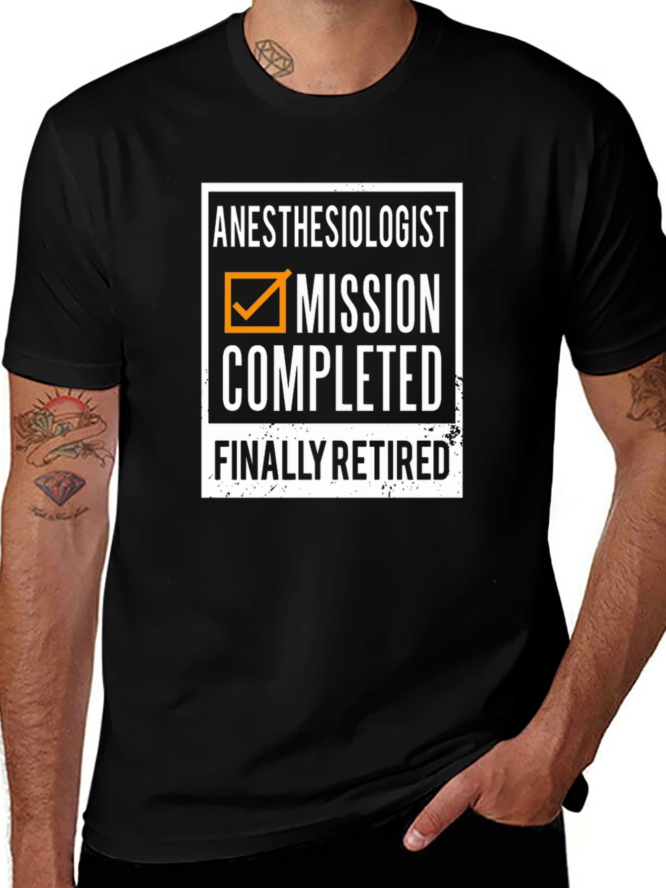 Variant 17 of Anesthesiologist Mission Completed Retired T-Shirt