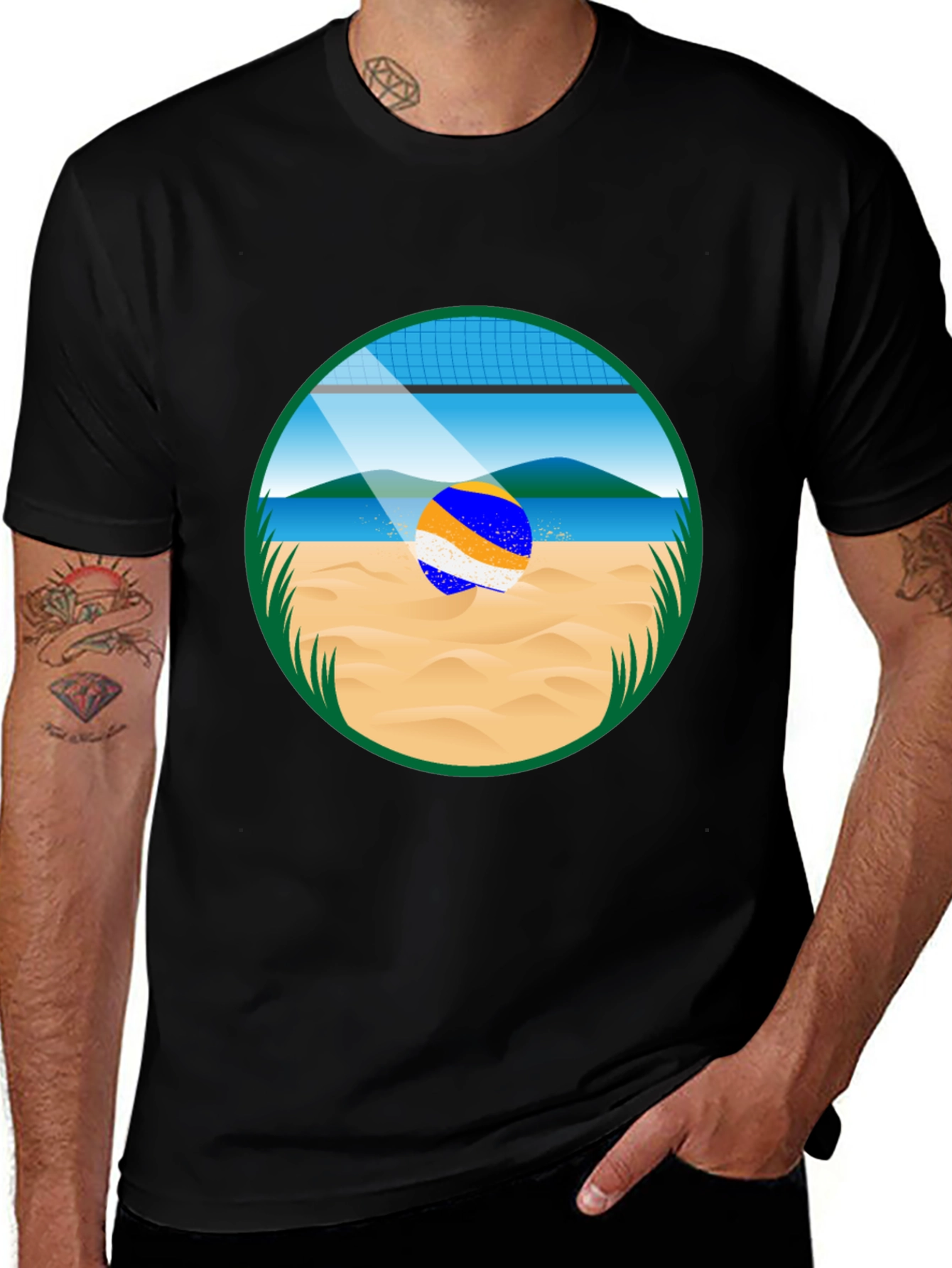Variant 8 of Beach Volleyball T-Shirt