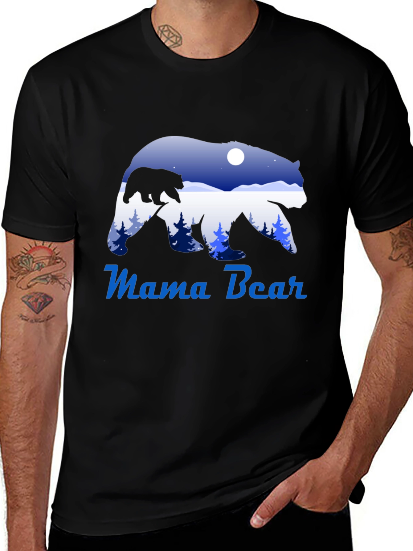 Mama Bear Nature Graphic Tee