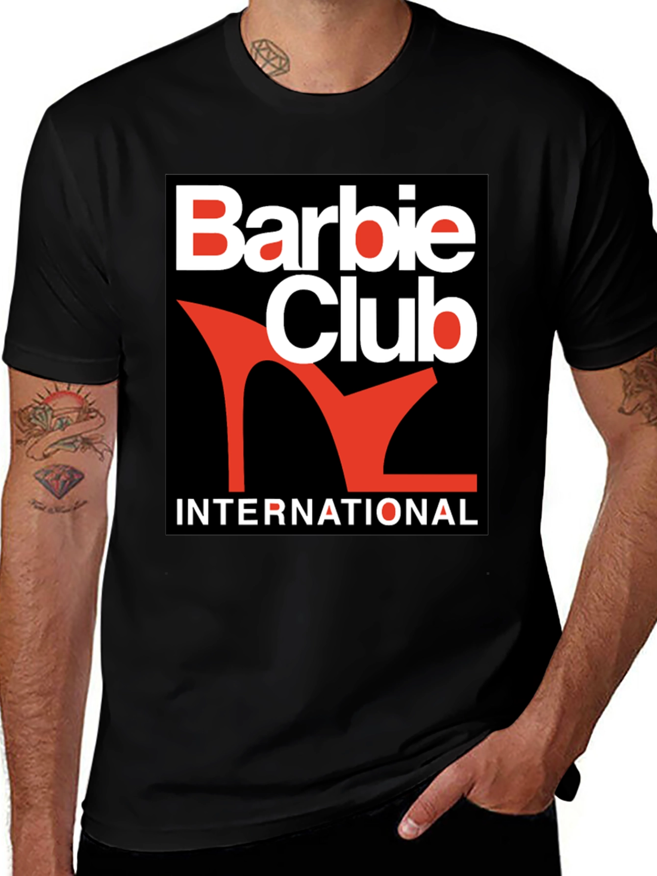 Barbie Club International Black T-Shirt