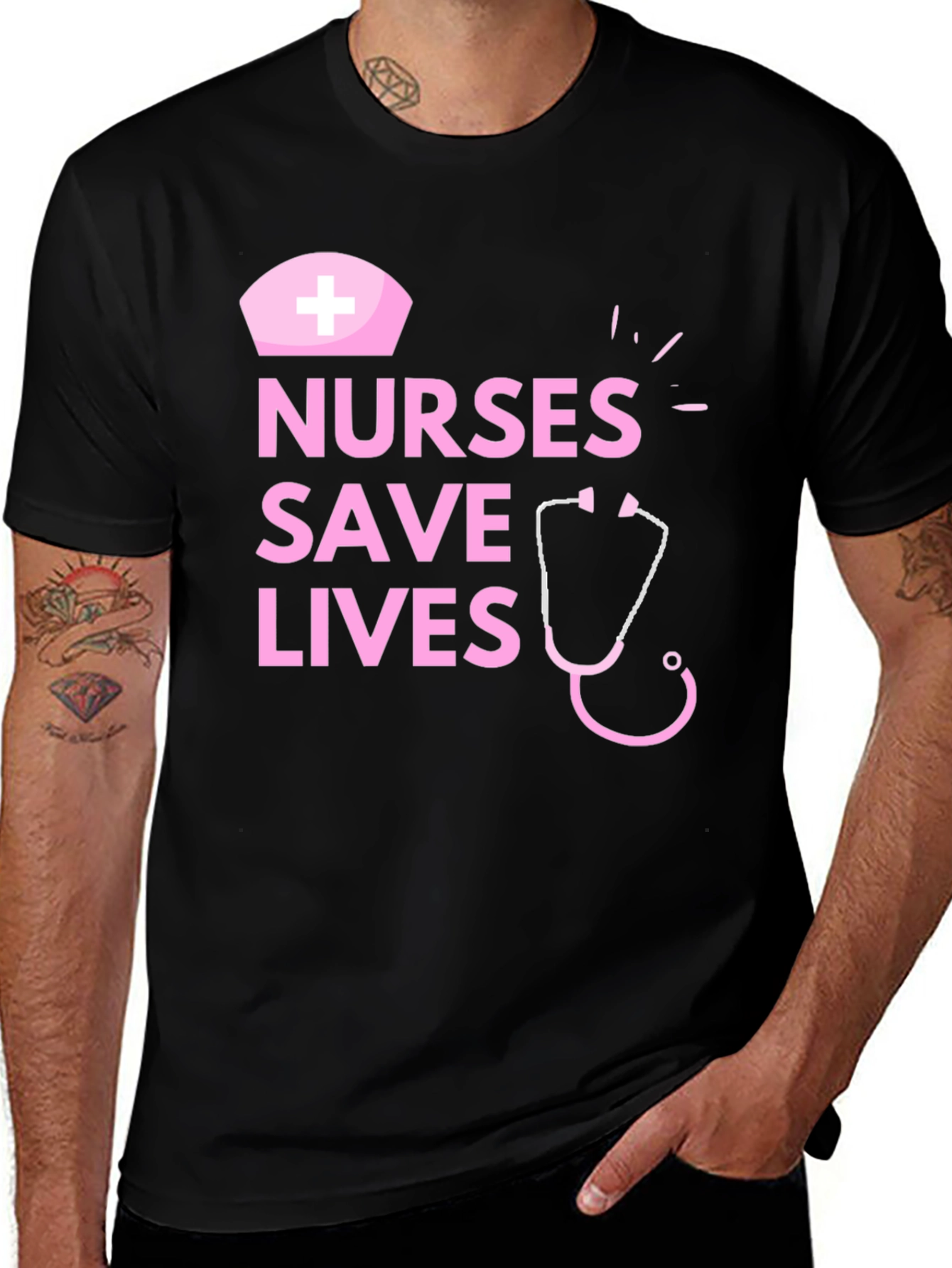 Variant 18 of Nurses Save Lives Graphic T-Shirt