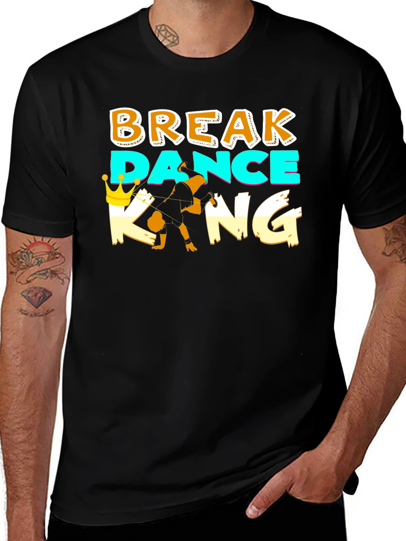 Variant 21 of Break Dance King Graphic T-Shirt