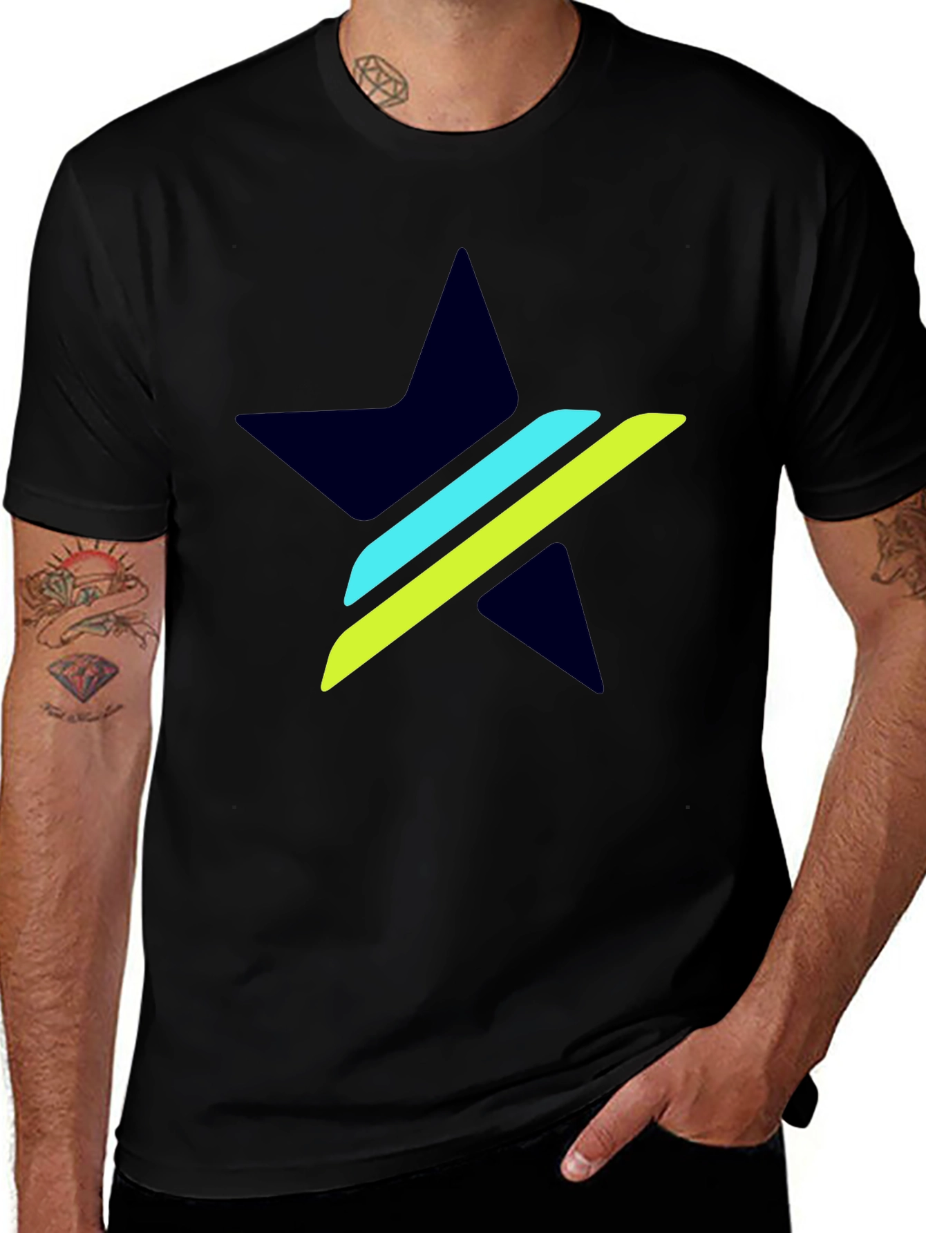 Variant 30 of Stylish Star Graphic T-Shirt - Modern Design