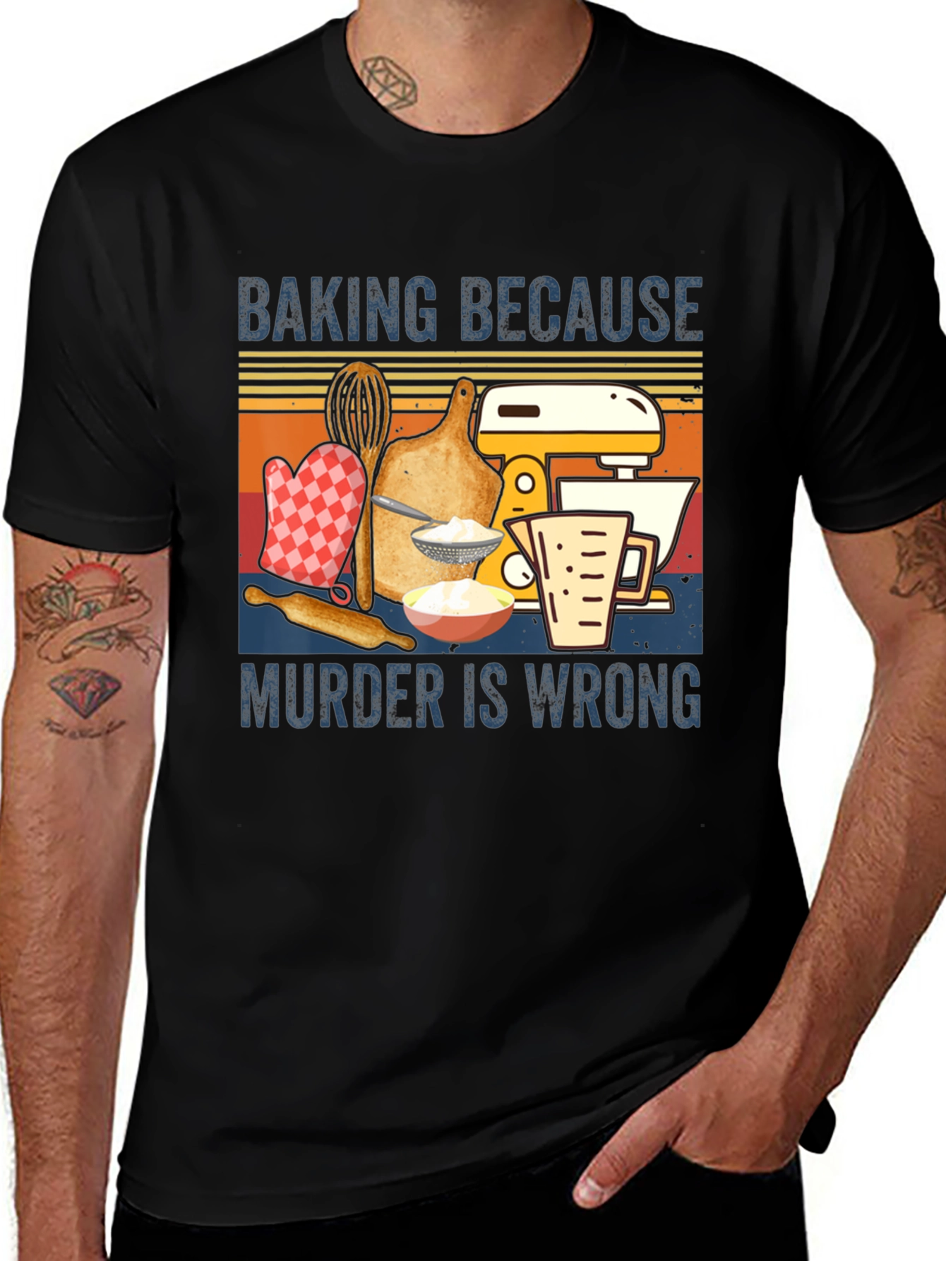 Variant 6 of Baking Because Murder Is Wrong T-Shirt