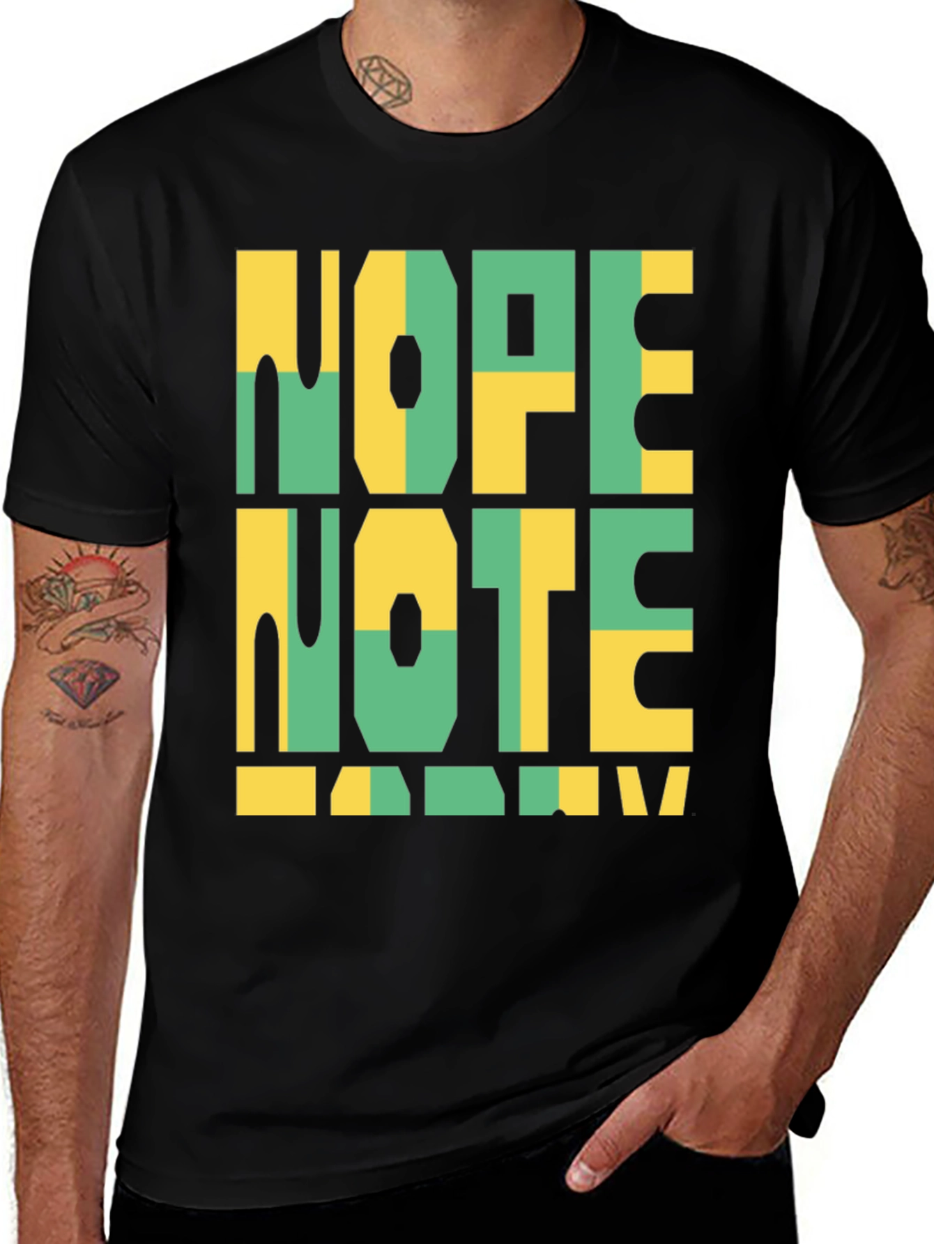 Variant 21 of Nope Note Today Graphic Tee