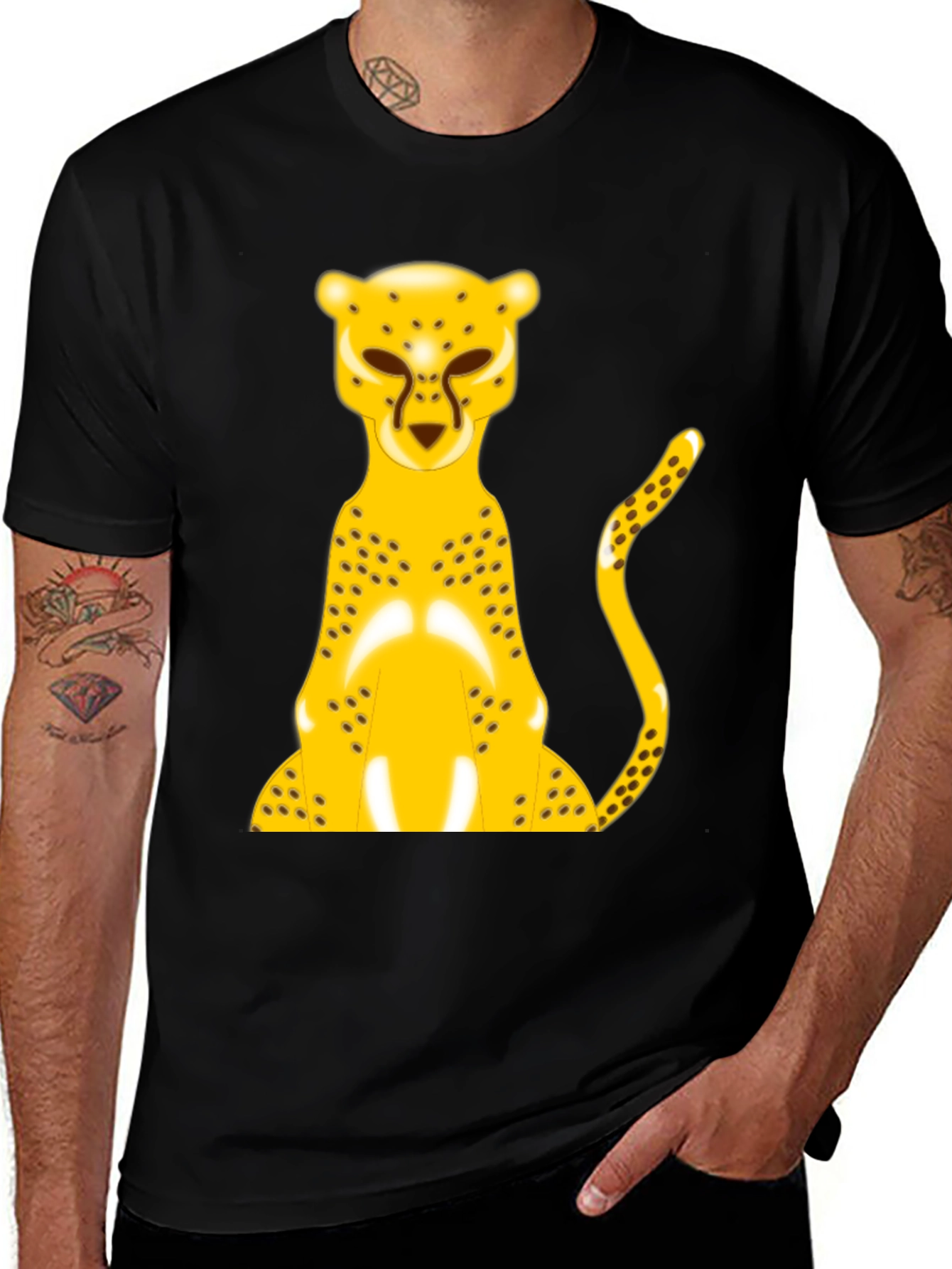 Variant 17 of Cheetah Graphic Tee - Bold Animal Print Shirt