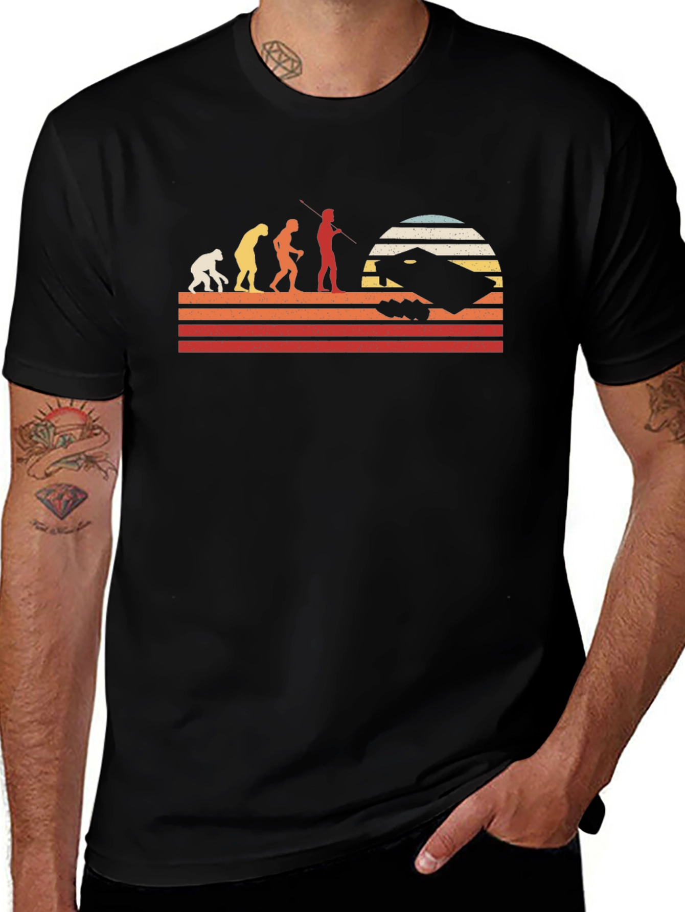 Variant 9 of Evolution of BBQ Funny T-Shirt