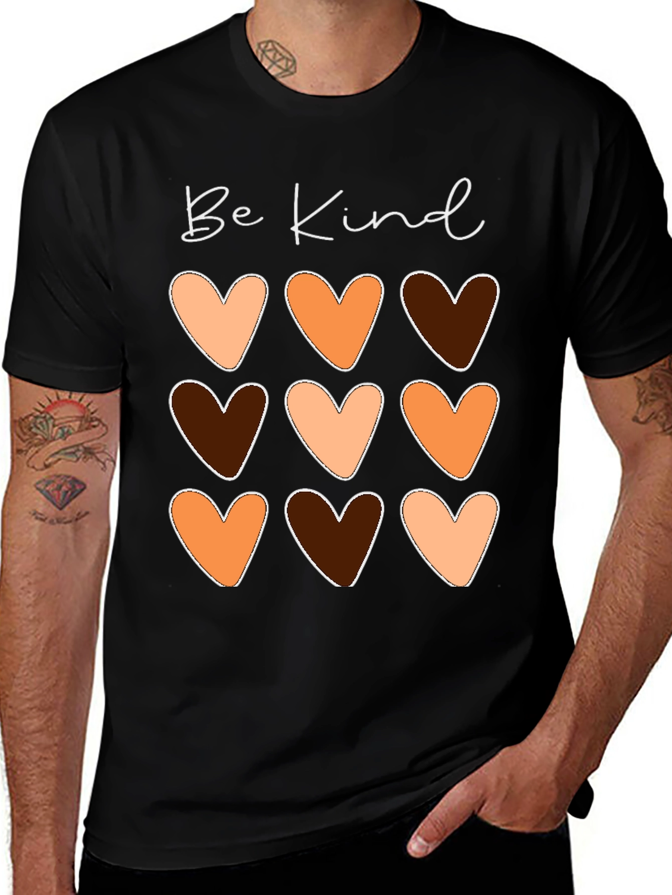 Variant 25 of Be Kind Heart Diversity T-Shirt