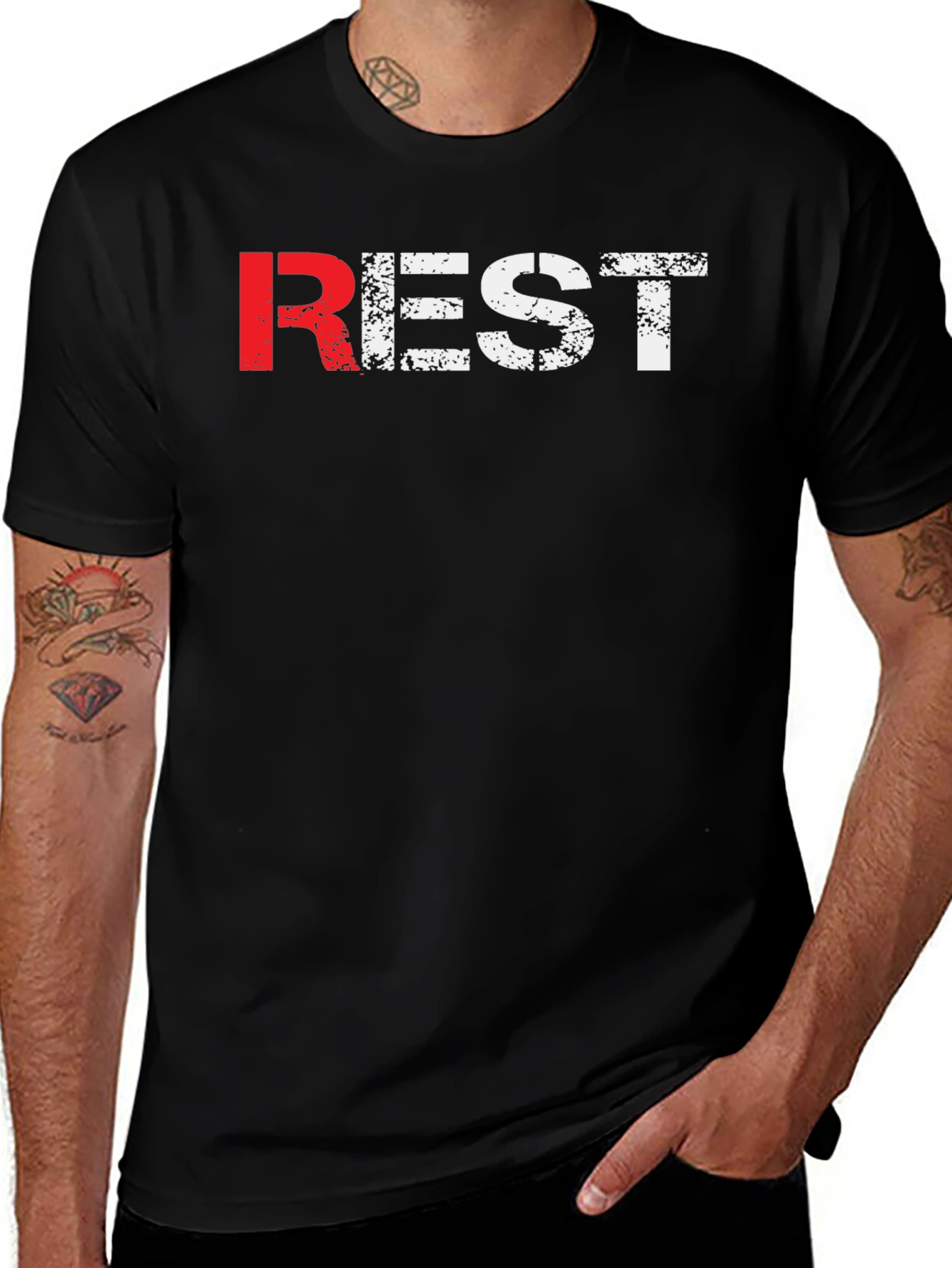 Variant 13 of Rest Day Black T-Shirt | Relax & Recover