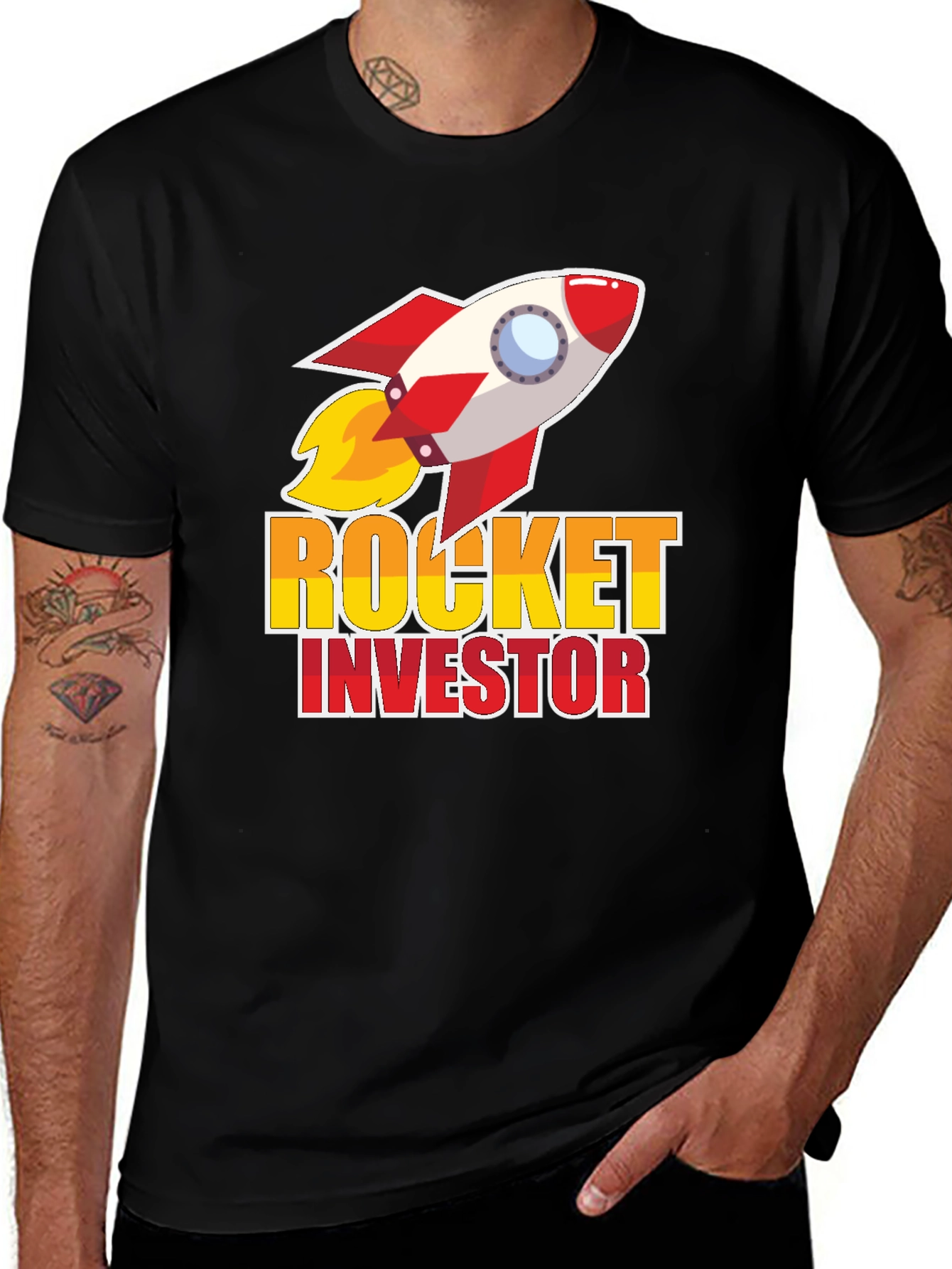 Variant 6 of Rocket Investor T-Shirt - Crypto Stock Trader Tee