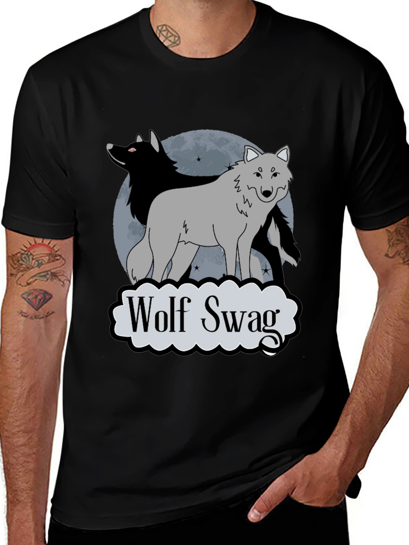 Variant 18 of Wolf Swag T-Shirt - Graphic Tee