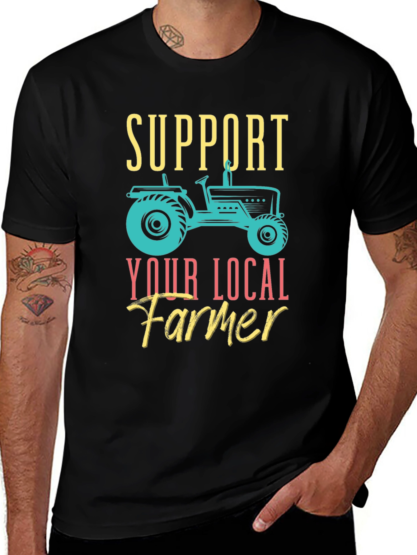 Variant 18 of Support Local Farmer Graphic Tee