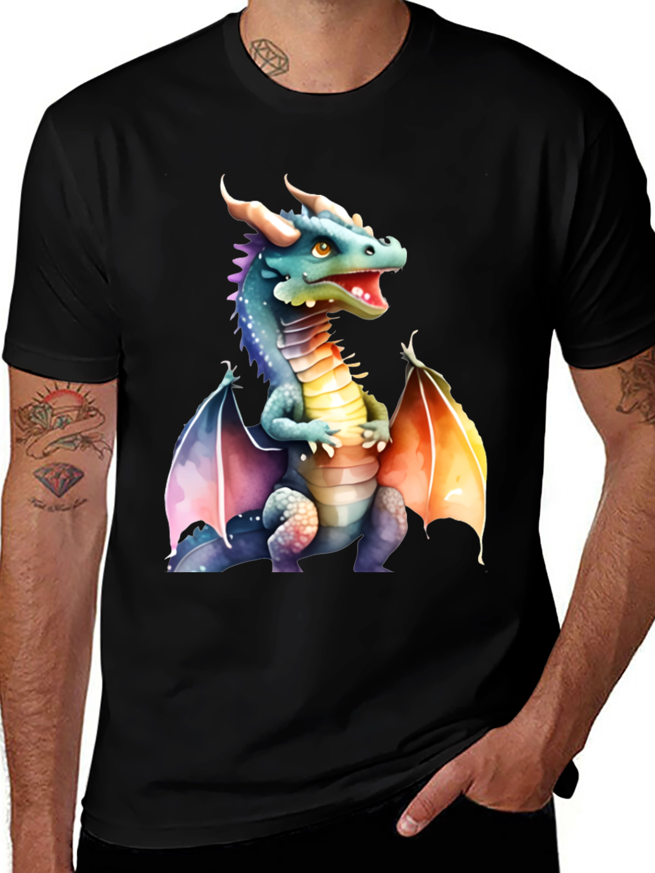 Variant 20 of Cool Dragon Graphic Tee - Unisex