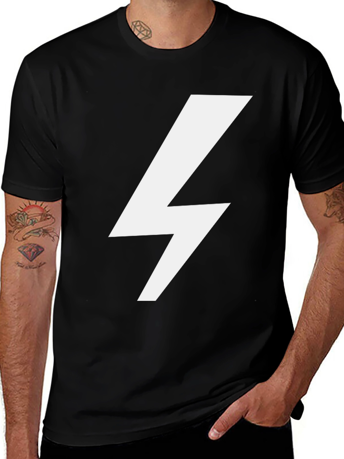 Variant 27 of Lightning Bolt Graphic T-Shirt - Casual Style