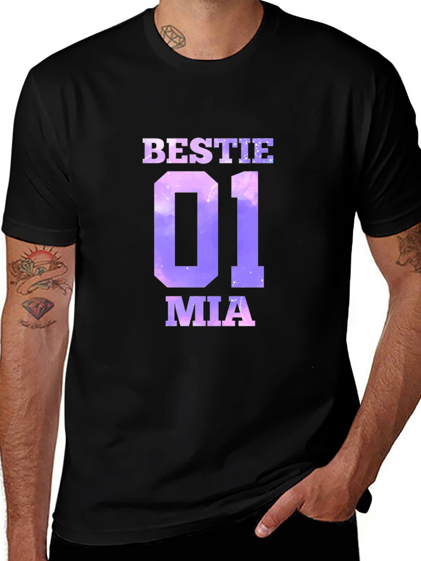 Bestie Mia T-Shirt Black