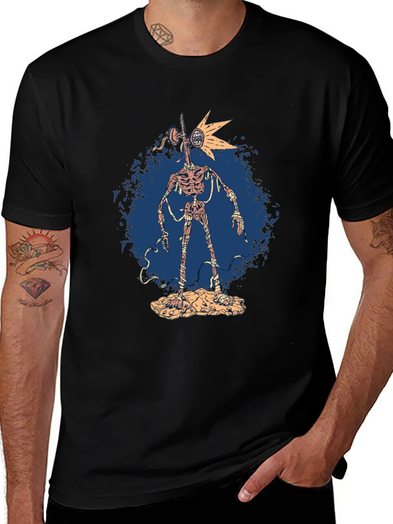 Siren Head Graphic Tee - Creepy Monster T-Shirt