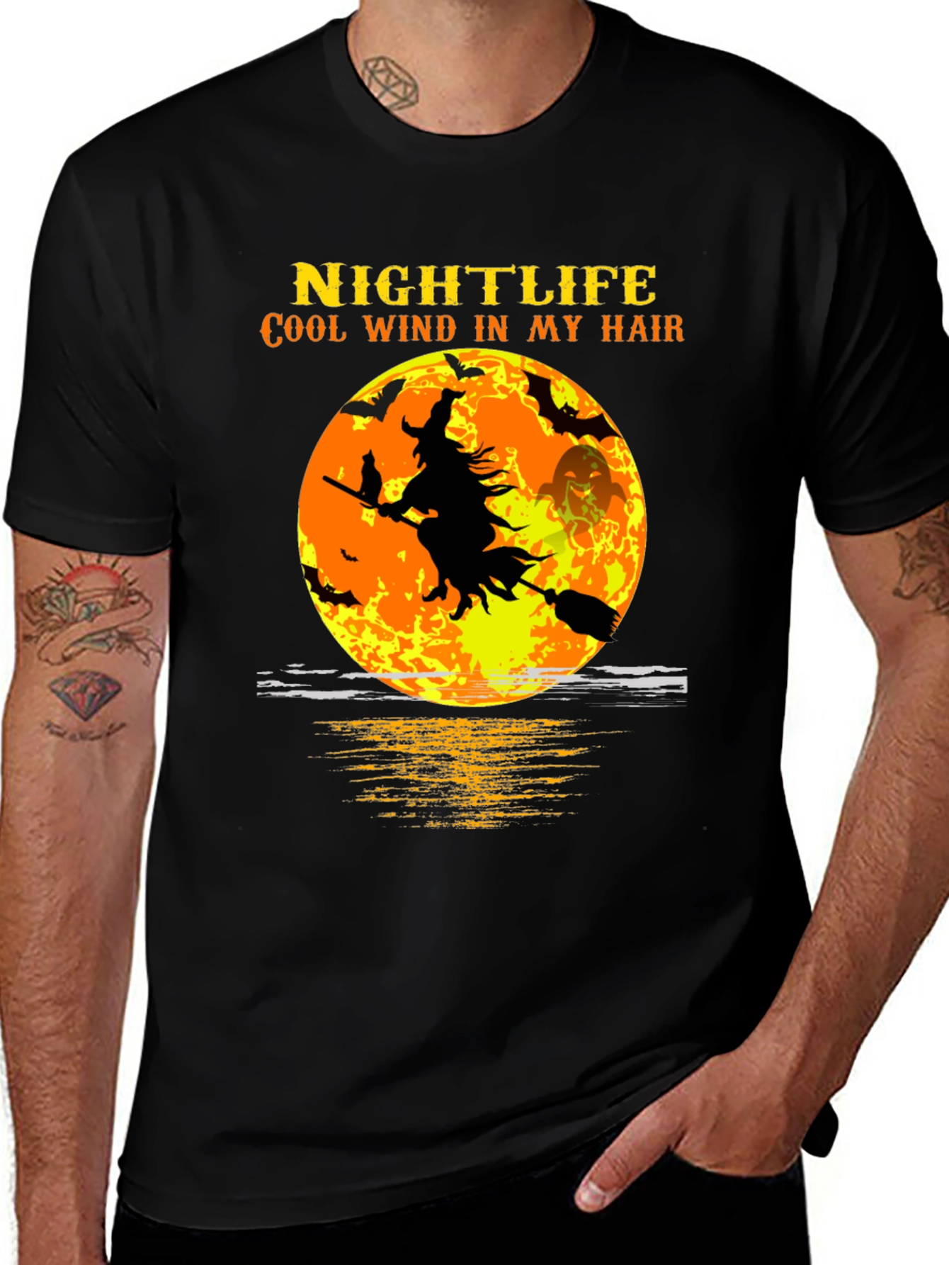 Variant 5 of Nightlife Cool Wind Witch T-Shirt