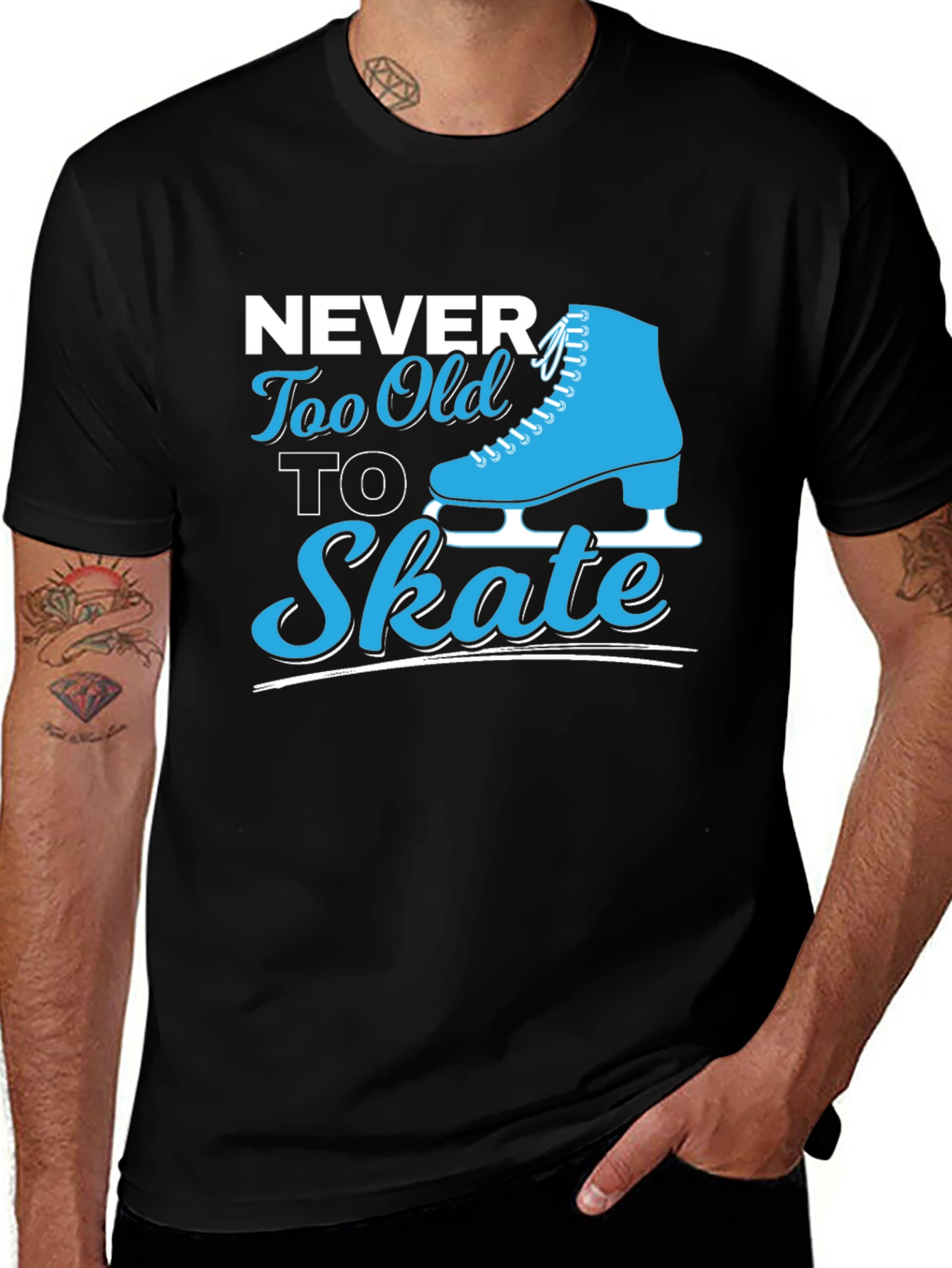 Variant 30 of Never Too Old To Skate Graphic Tee
