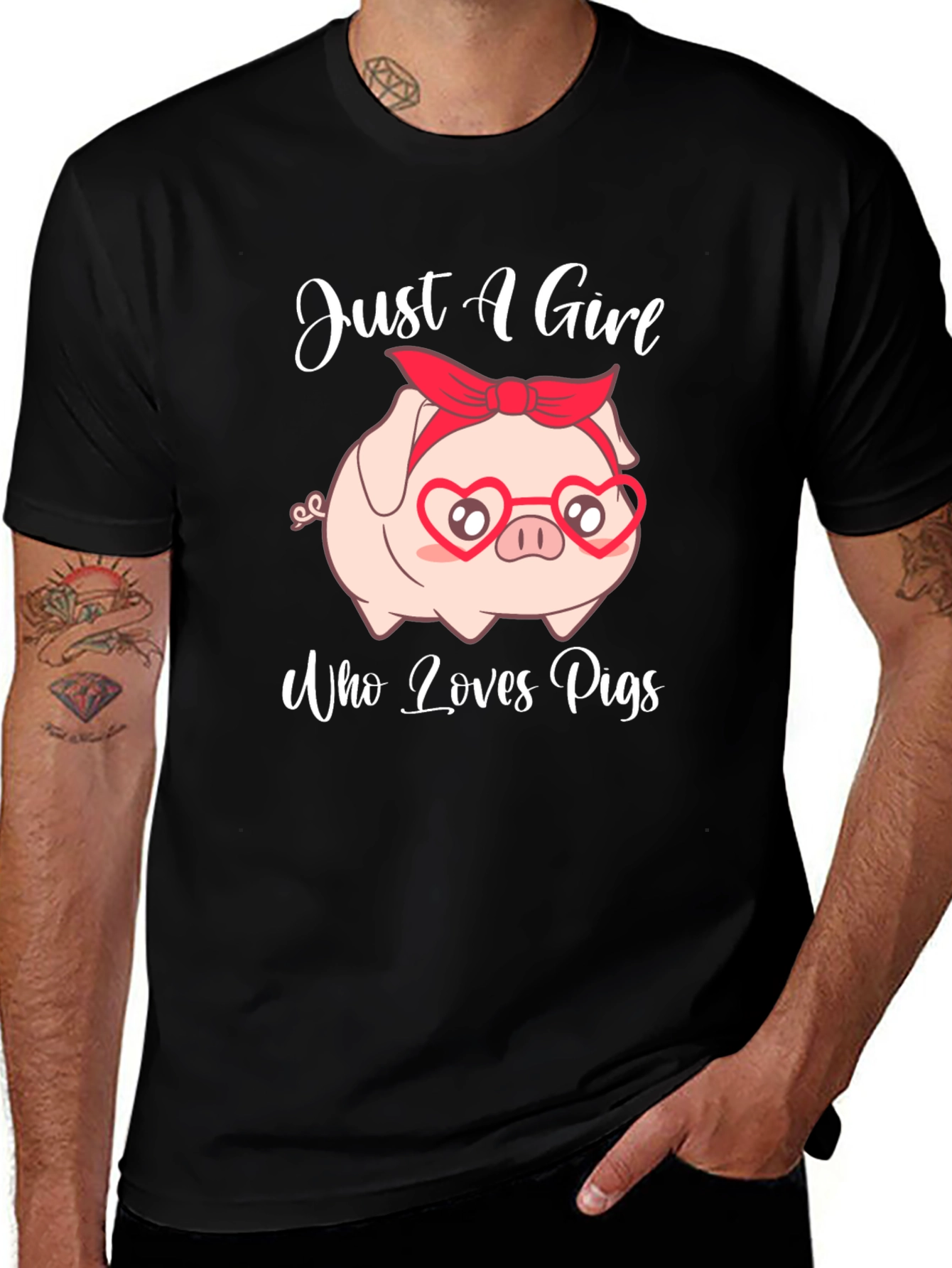 Variant 28 of Just A Girl Who Loves Pigs T-Shirt