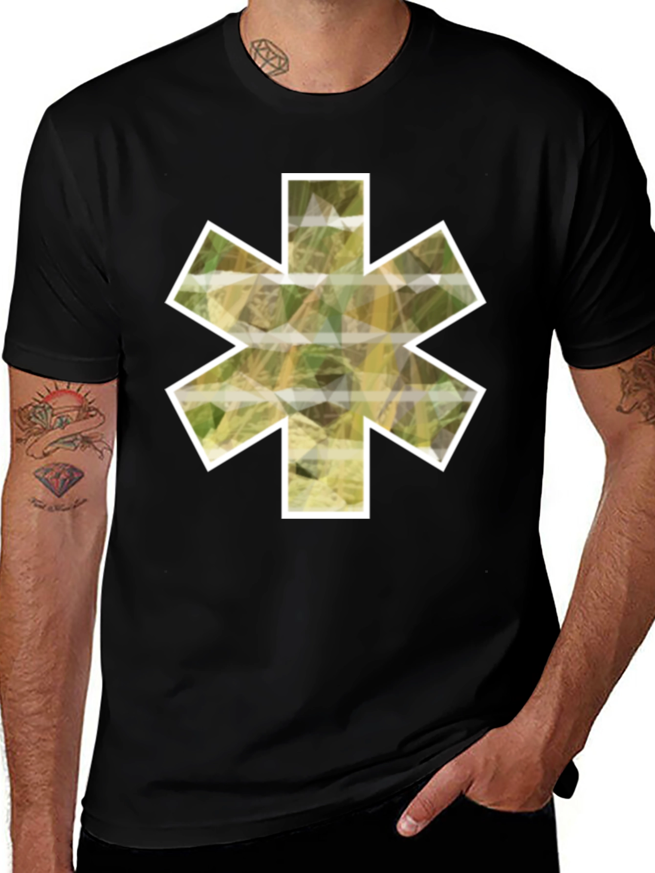 Variant 10 of Asterisk Camo T-Shirt - Stylish & Unique Design