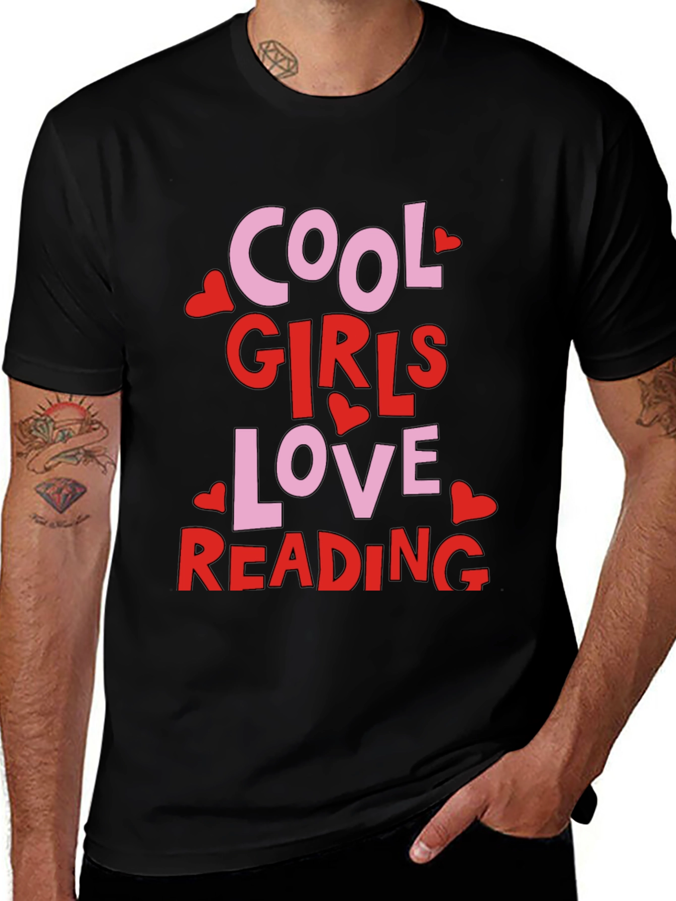 Variant 29 of Cool Girls Love Reading Graphic Tee