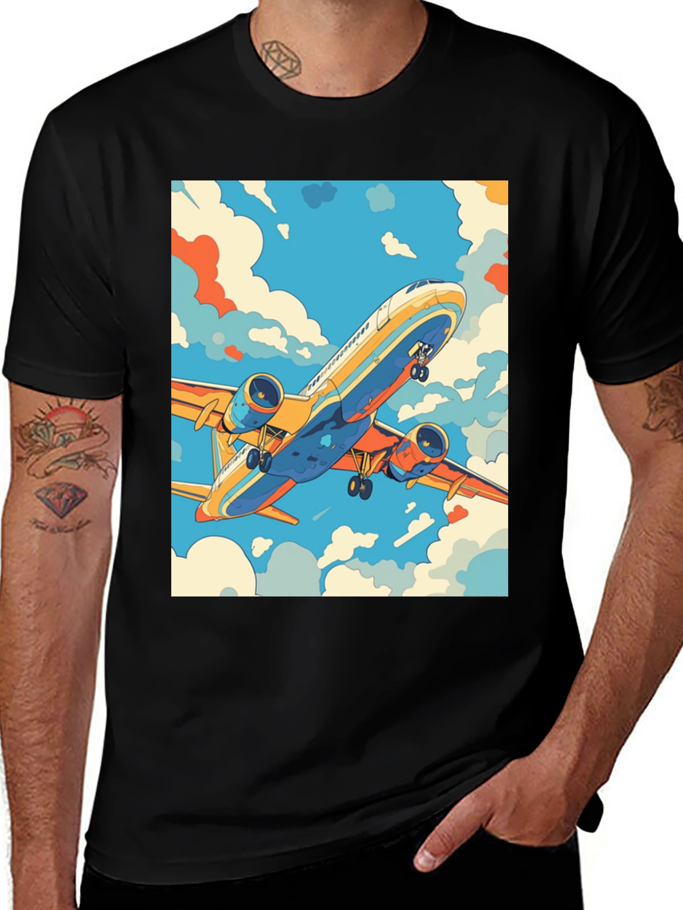 Variant 16 of Airplane Graphic Tee - Fly High in Style!