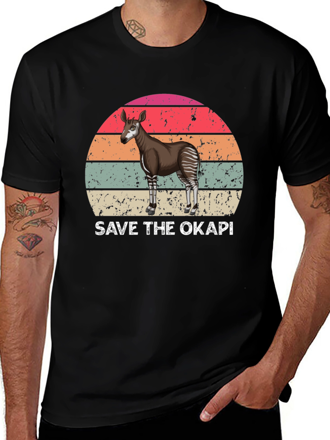Save the Okapi T-Shirt - Graphic Animal Tee