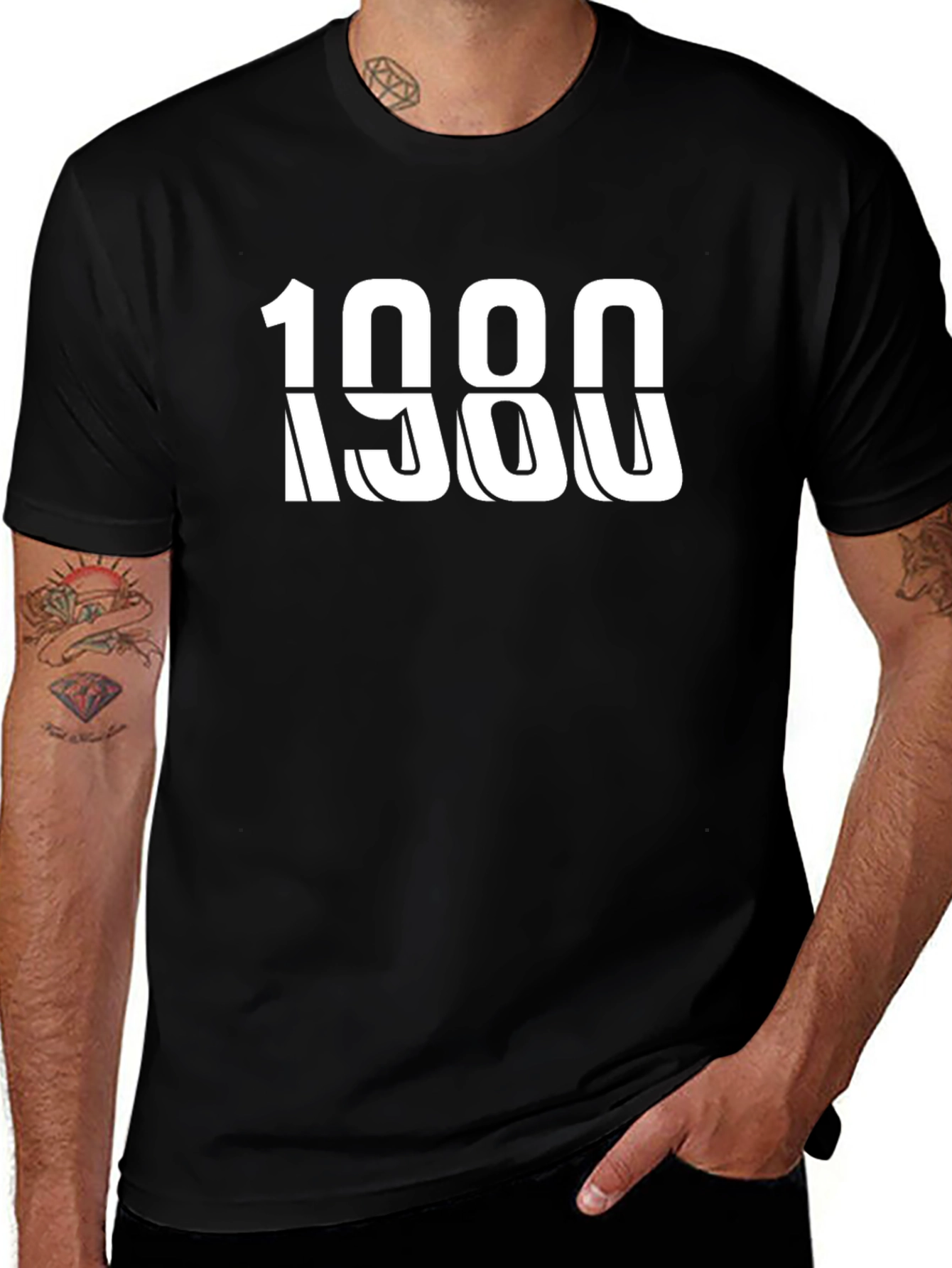 Variant 19 of 1980 Graphic Tee - Retro Style