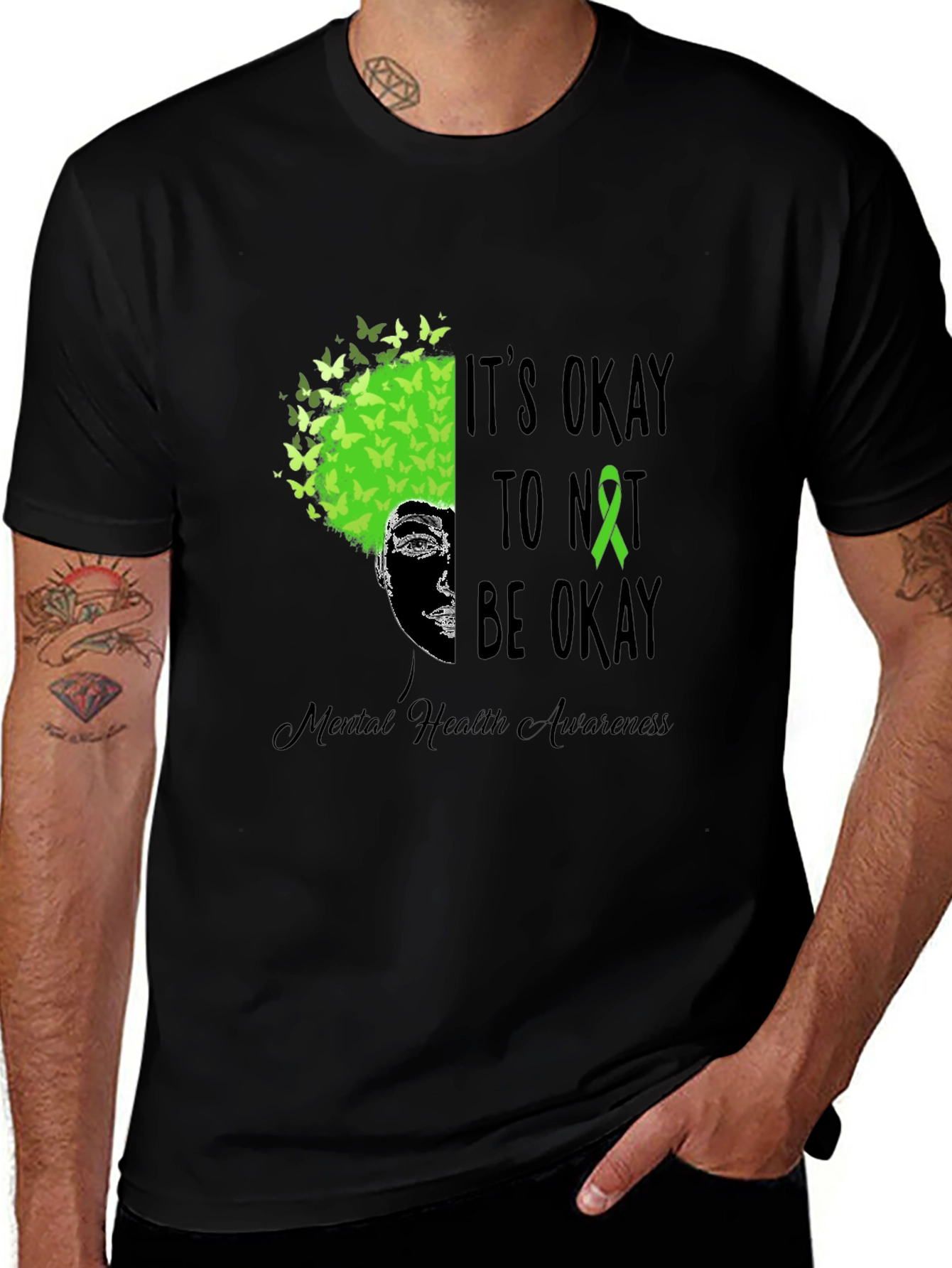 Variant 12 of Mental Health Awareness Tee - It's Okay To Not Be Okay