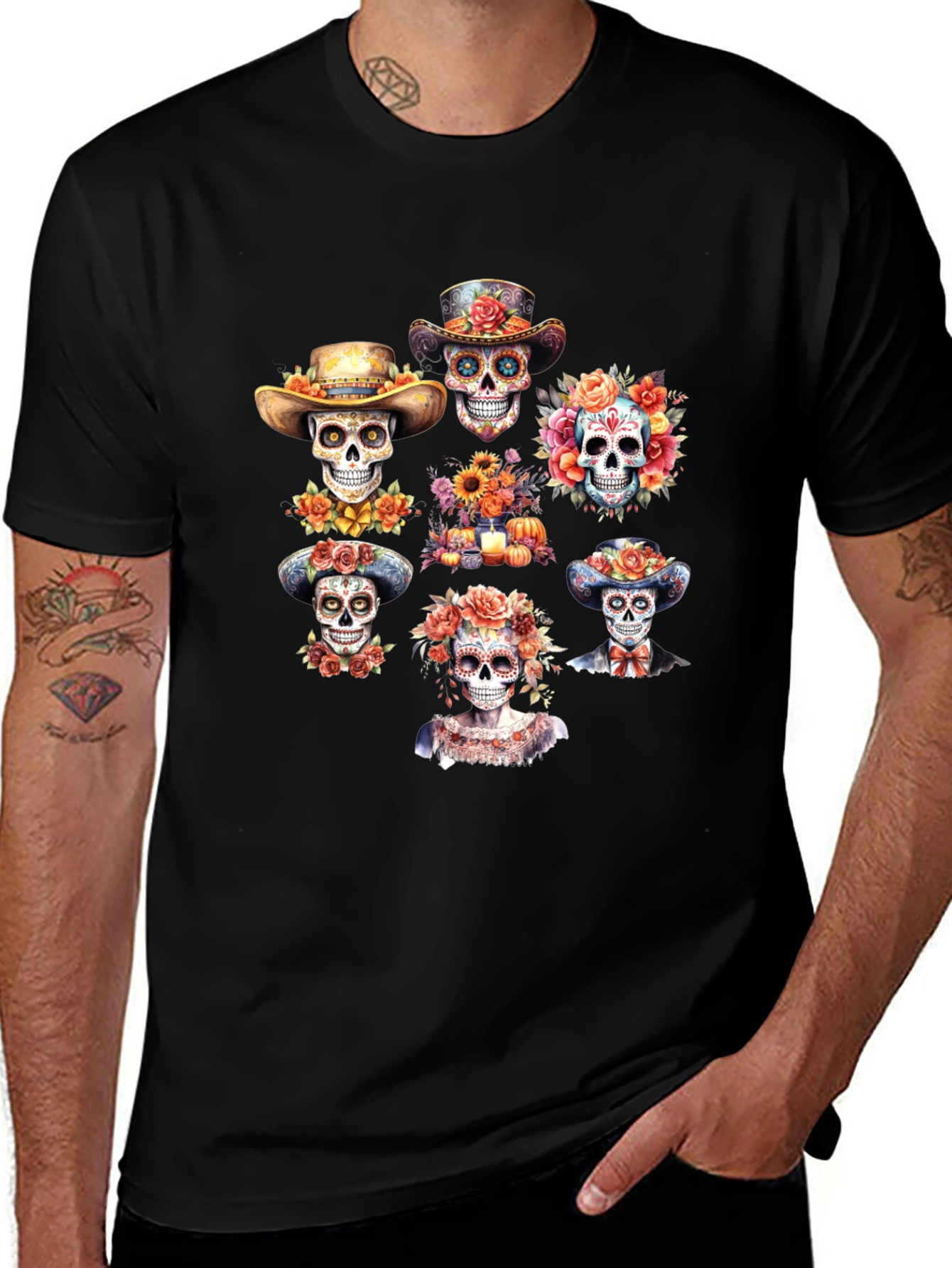 Day of the Dead Skull T-Shirt