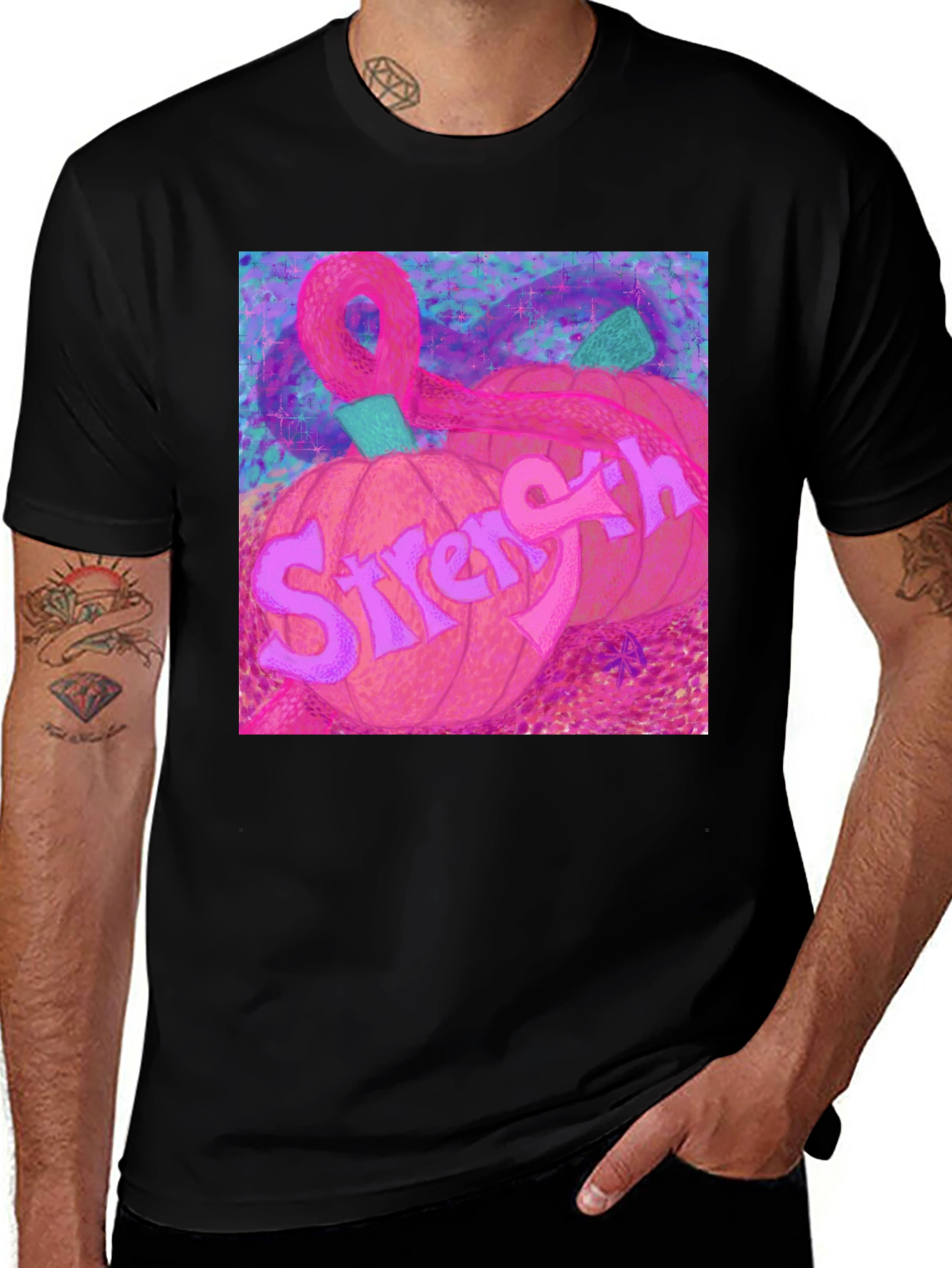 Variant 18 of Siren's Strength Pumpkin T-Shirt