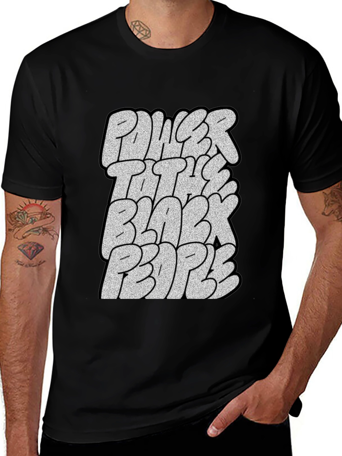 Variant 4 of Power to the Black People Graphic Tee