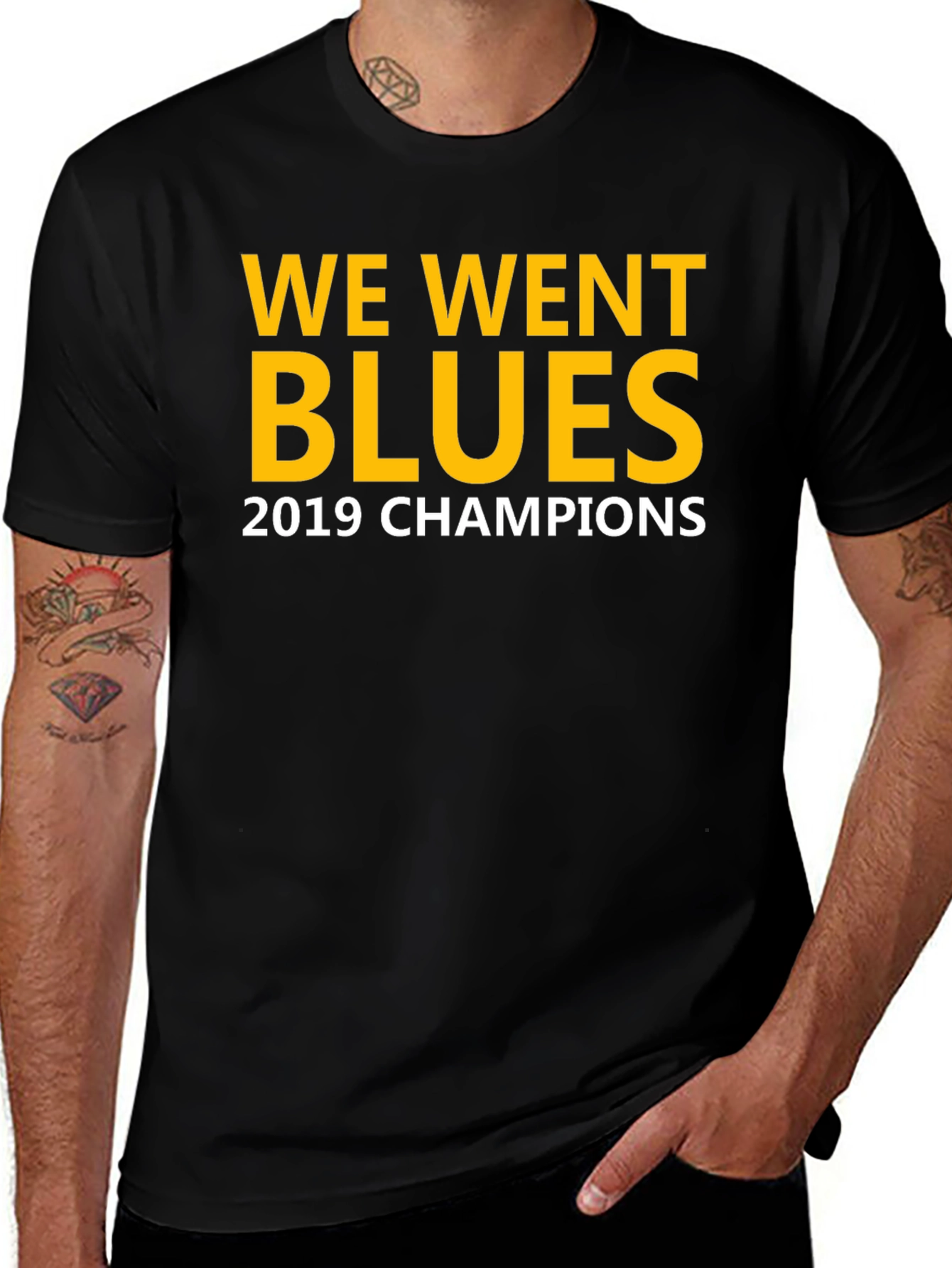Blues 2019 Champions Graphic Tee - Black